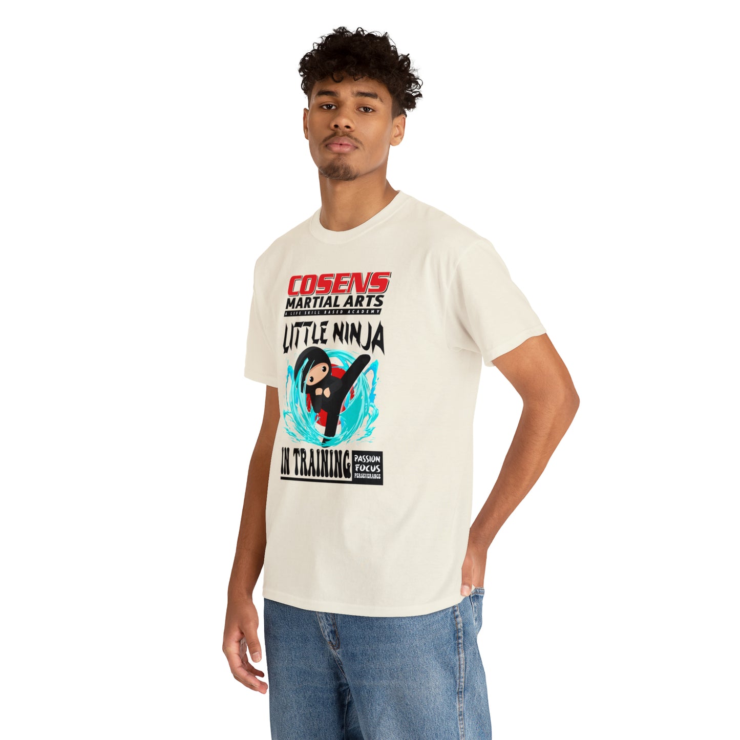 Adult "Little Ninja in Training" Cosens Martial Arts Unisex Heavy Cotton Tee Unisex Heavy Cotton Tee