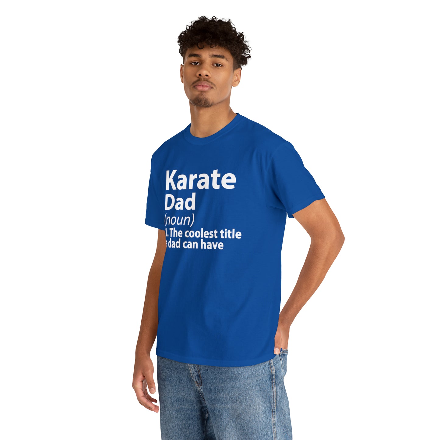 Karate Dad Noun Heavy Cotton Tee