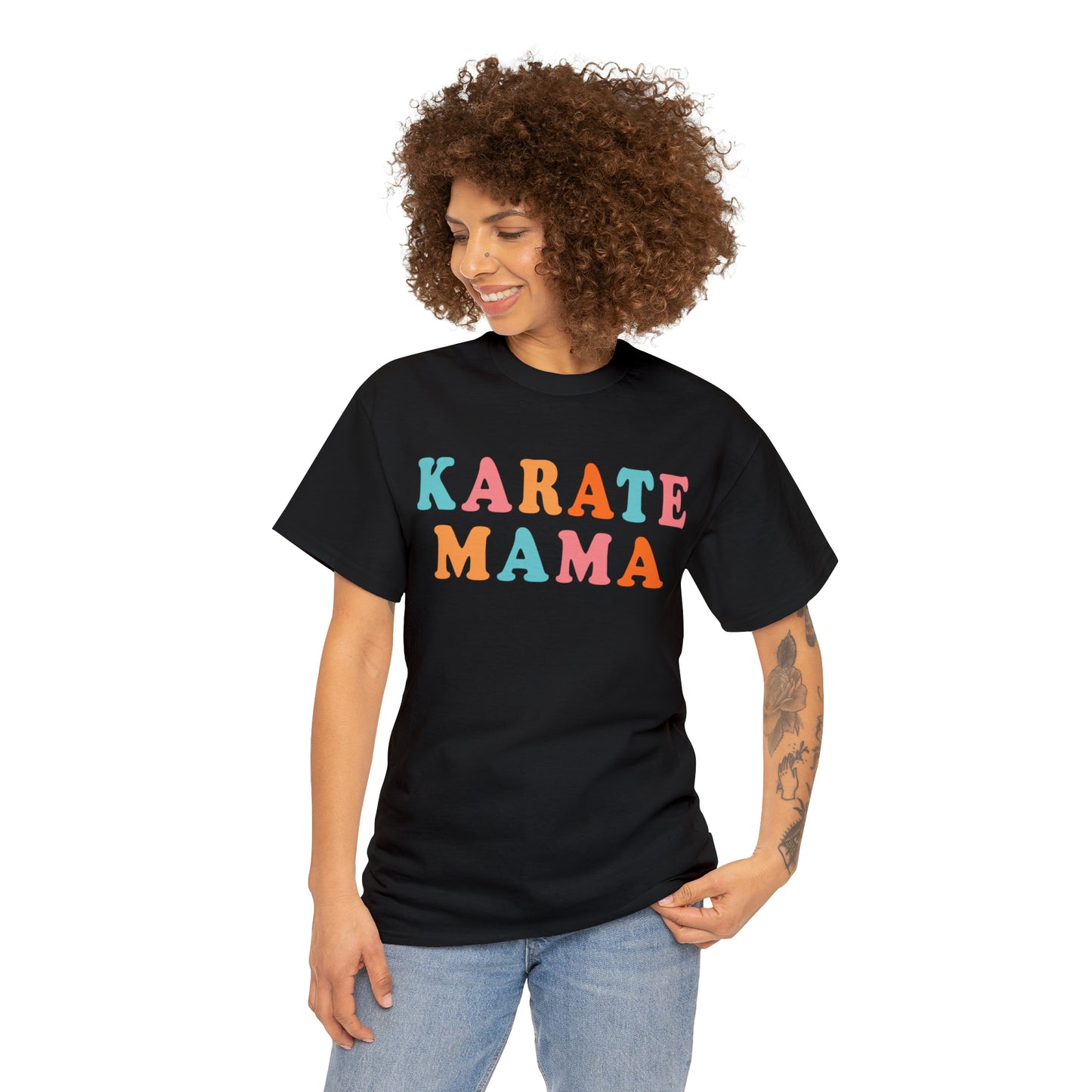 Karate Mama, Shirt For Mom, Heavy Cotton Tee
