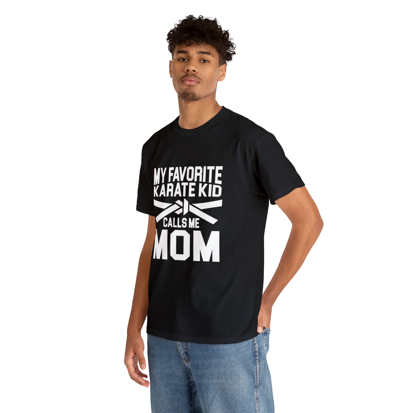 My Favorite Karate Kids Calls Me Mom Life Heavy Cotton Tee