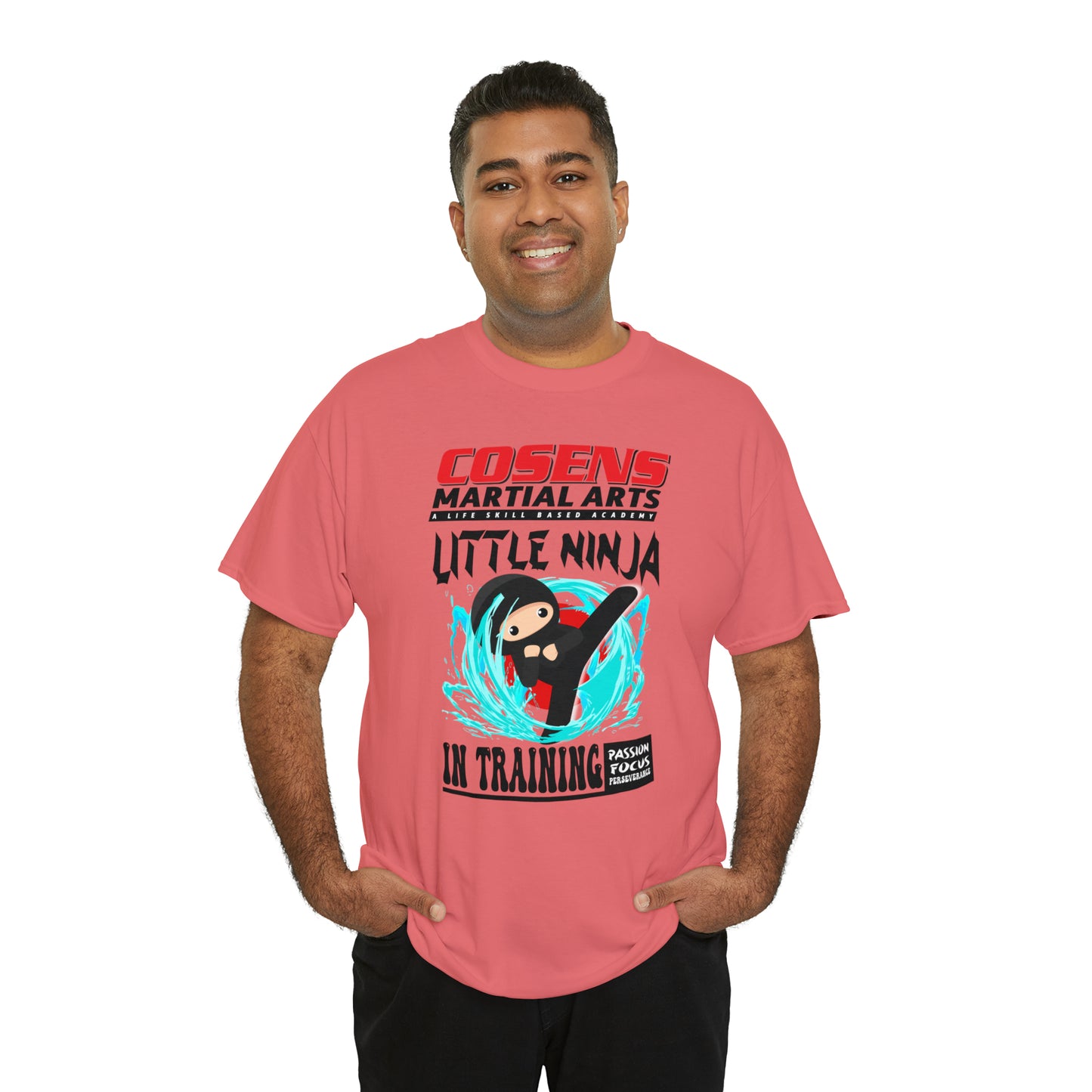 Adult "Little Ninja in Training" Cosens Martial Arts Unisex Heavy Cotton Tee Unisex Heavy Cotton Tee