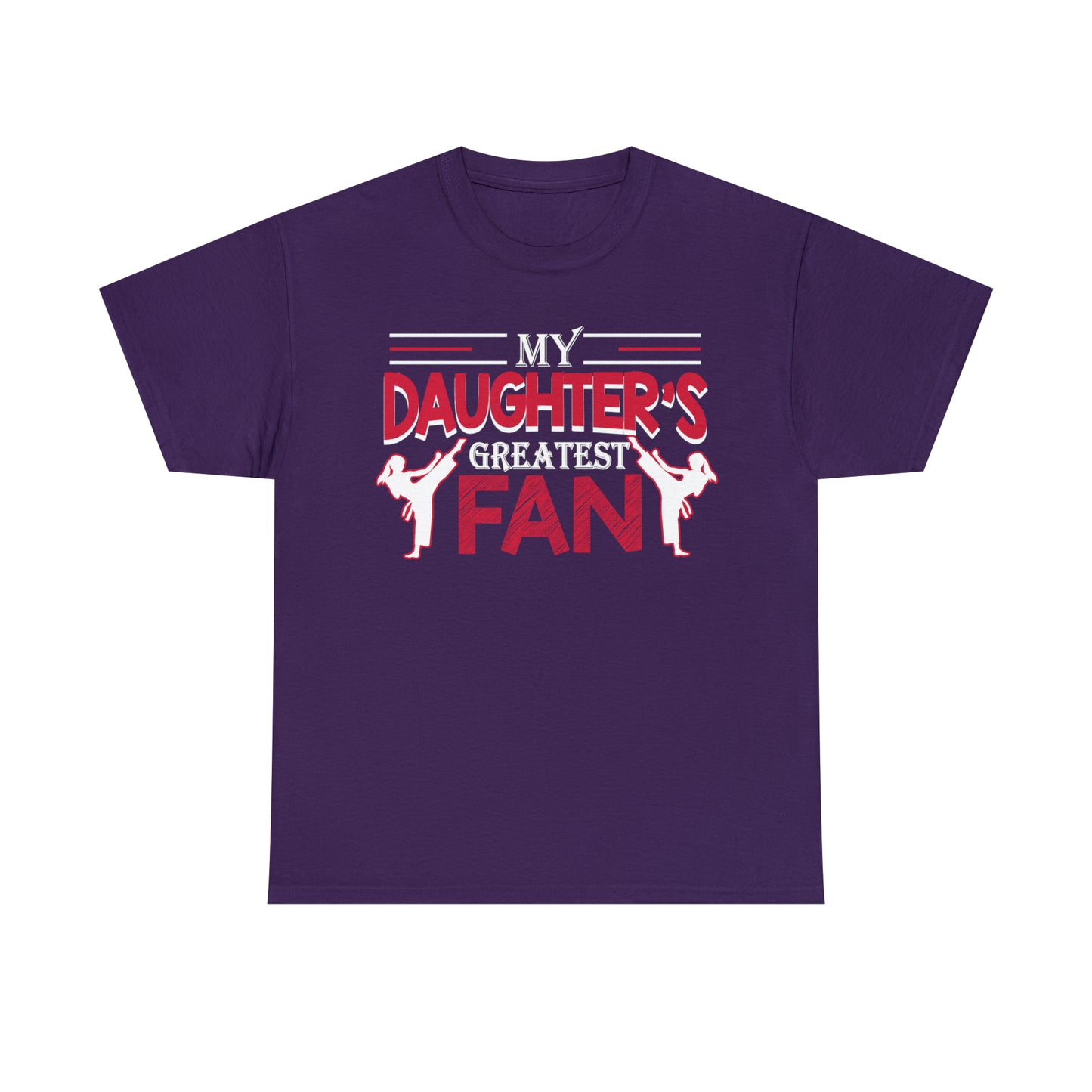 My Daughter's Greatest Fan! Shirt For Mom or Dad Heavy Cotton Tee