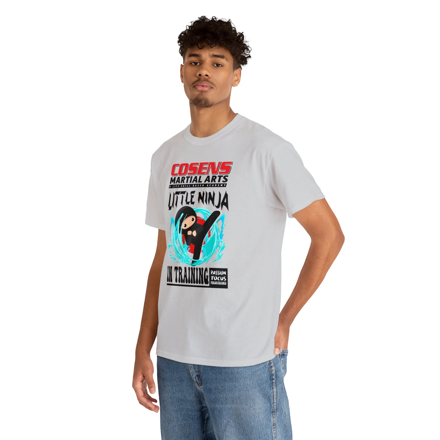 Adult "Little Ninja in Training" Cosens Martial Arts Unisex Heavy Cotton Tee Unisex Heavy Cotton Tee