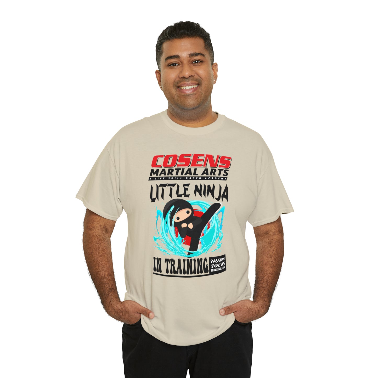 Adult "Little Ninja in Training" Cosens Martial Arts Unisex Heavy Cotton Tee Unisex Heavy Cotton Tee