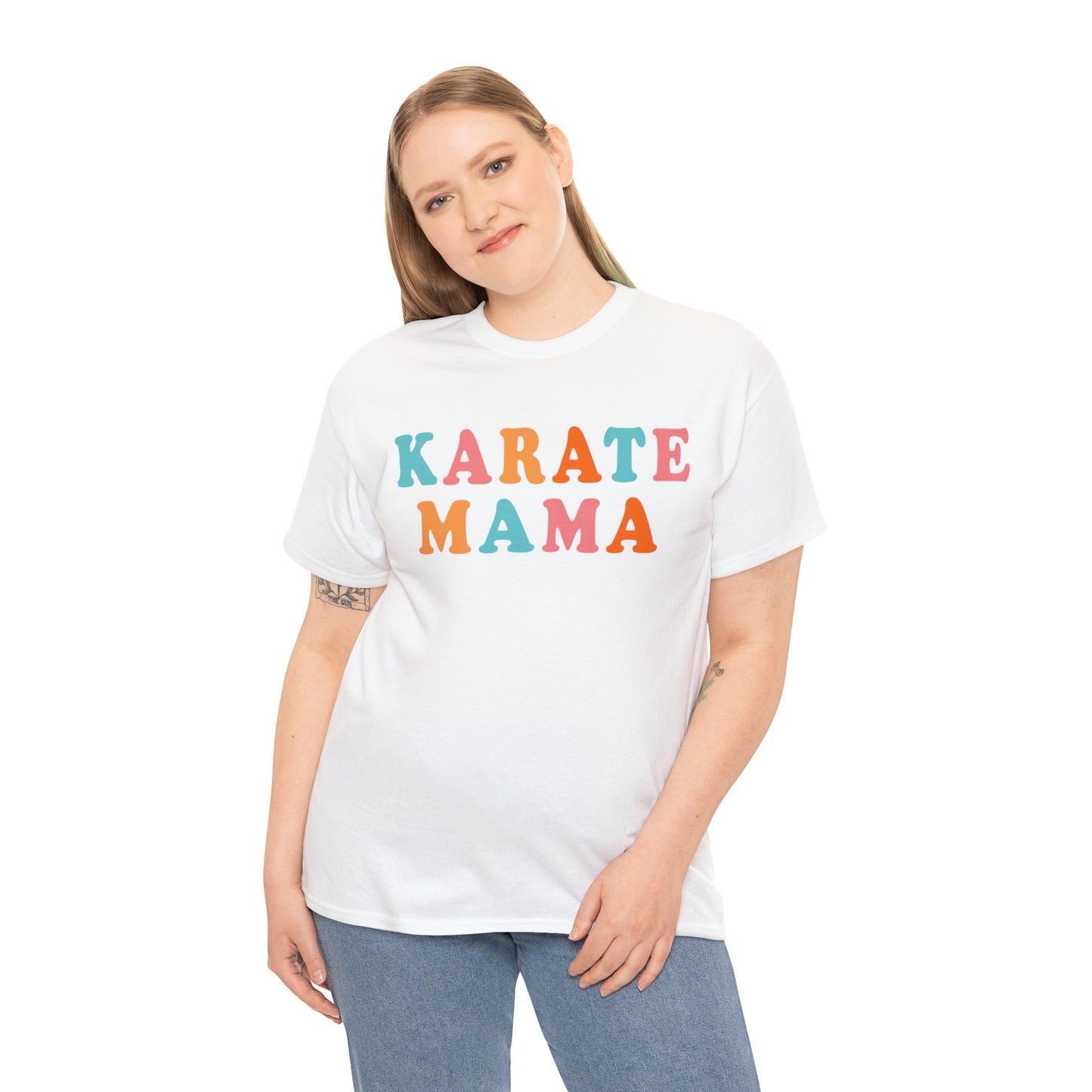 Karate Mama, Shirt For Mom, Heavy Cotton Tee