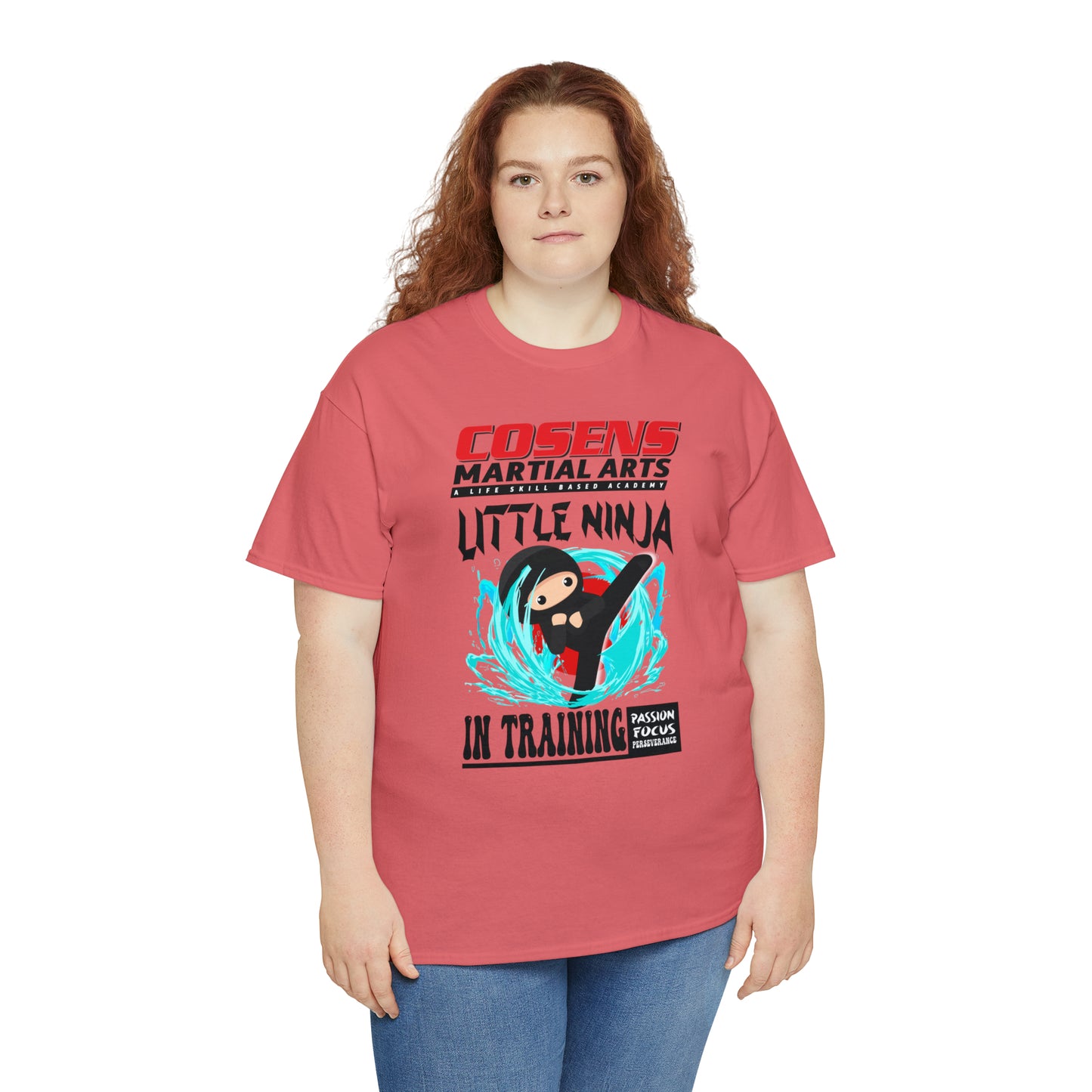 Adult "Little Ninja in Training" Cosens Martial Arts Unisex Heavy Cotton Tee Unisex Heavy Cotton Tee