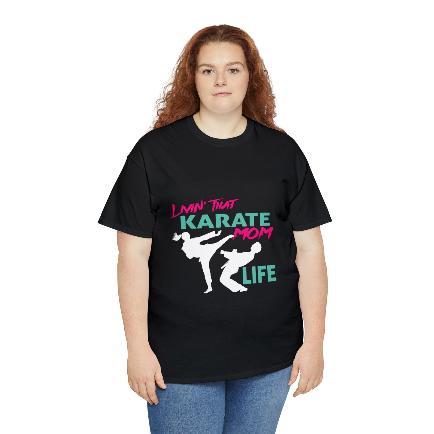 Livin' That Karate Mom Life Heavy Cotton Tee