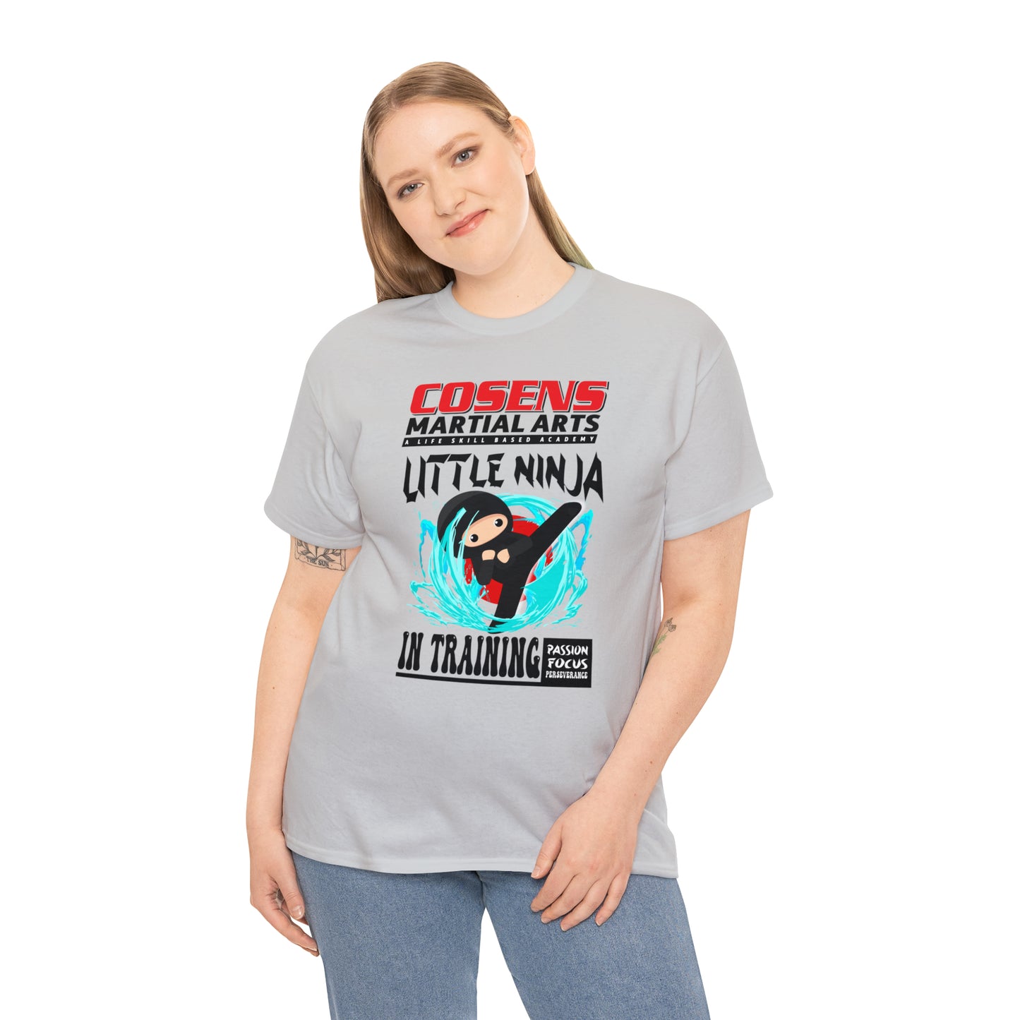 Adult "Little Ninja in Training" Cosens Martial Arts Unisex Heavy Cotton Tee Unisex Heavy Cotton Tee