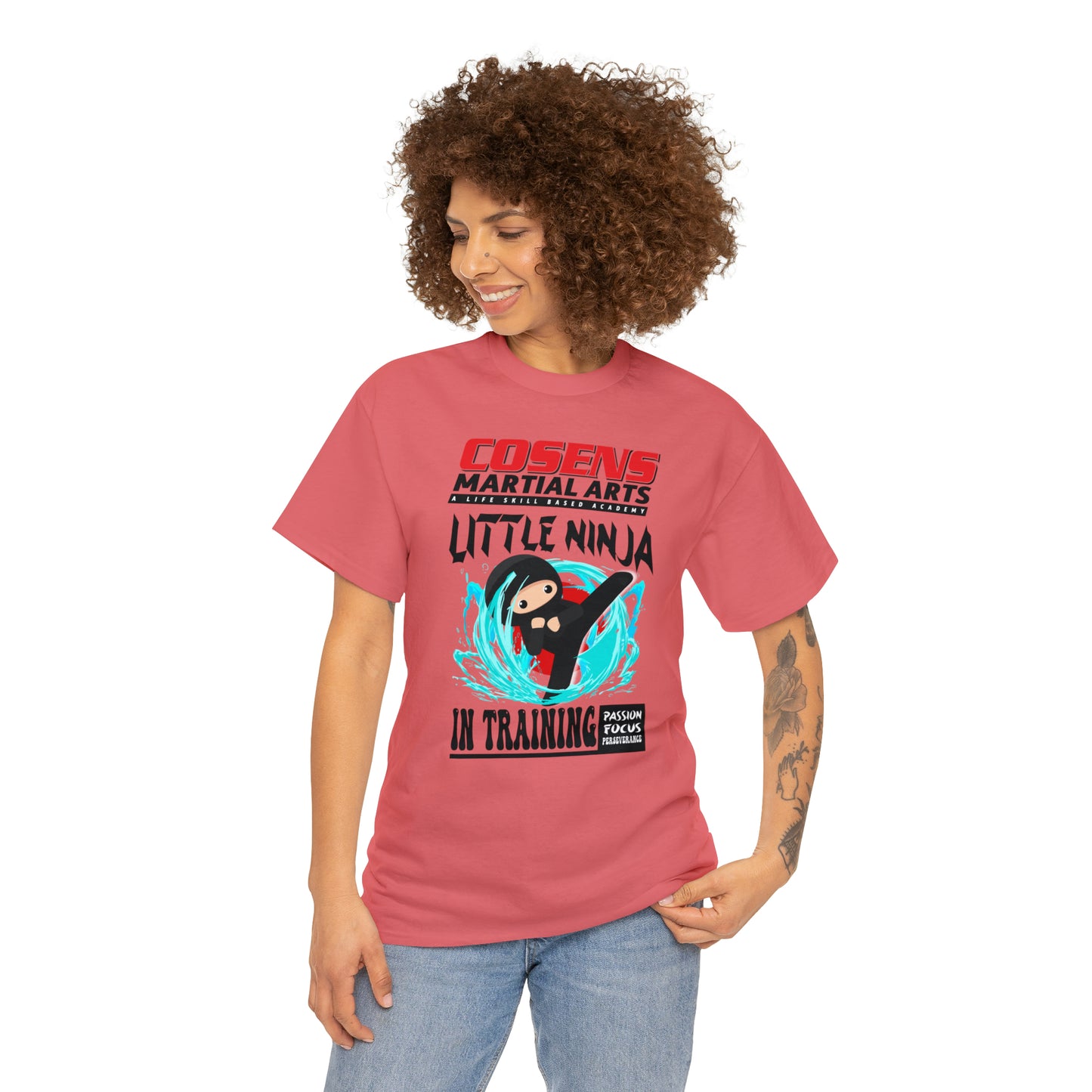 Adult "Little Ninja in Training" Cosens Martial Arts Unisex Heavy Cotton Tee Unisex Heavy Cotton Tee
