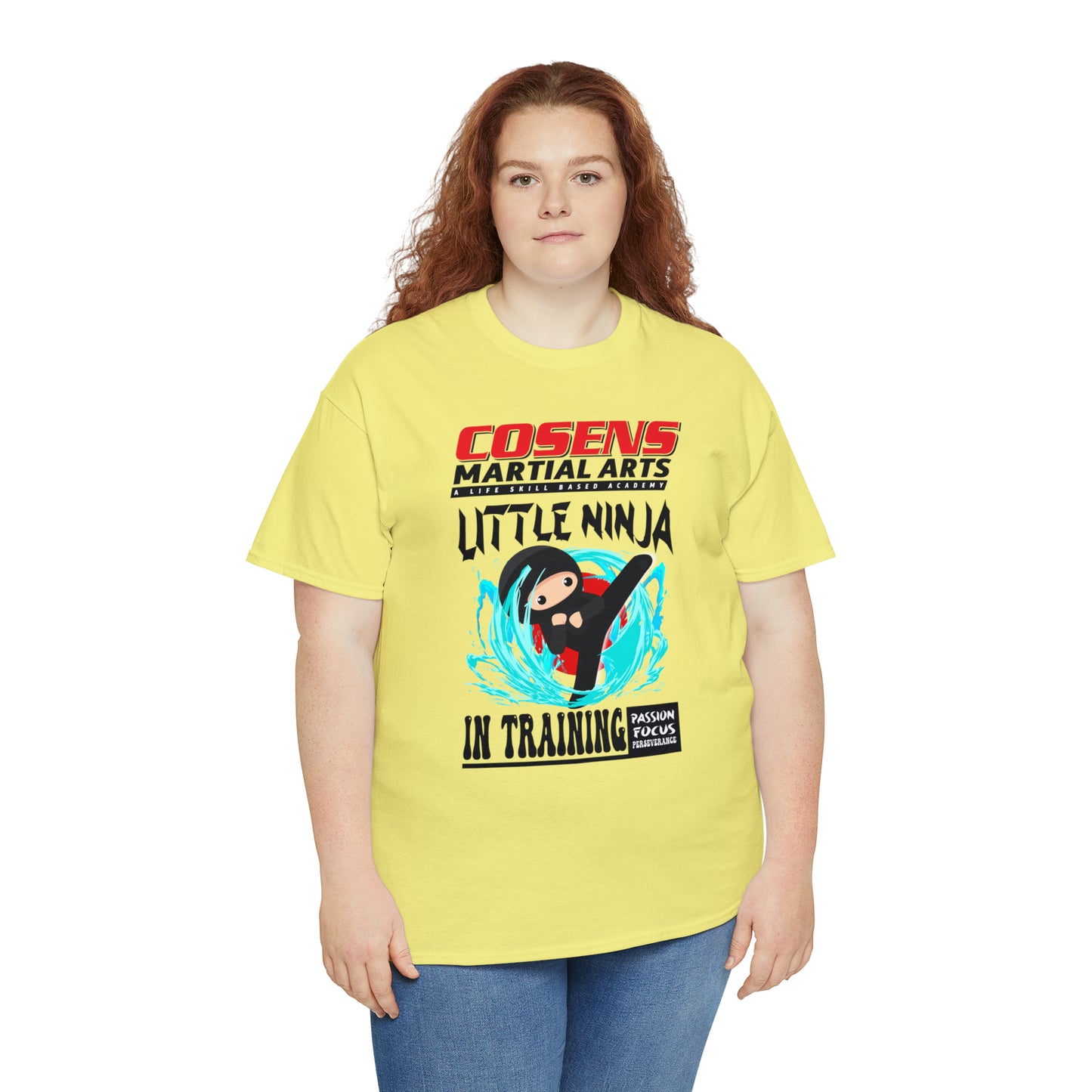 Adult "Little Ninja in Training" Cosens Martial Arts Unisex Heavy Cotton Tee Unisex Heavy Cotton Tee