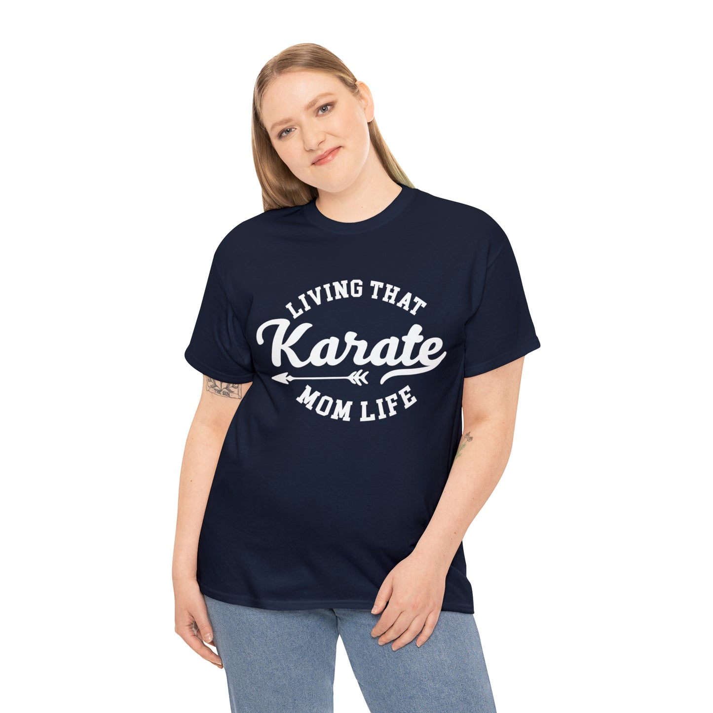 Karate Mom Life! Shirt For Mom, Heavy Cotton Tee