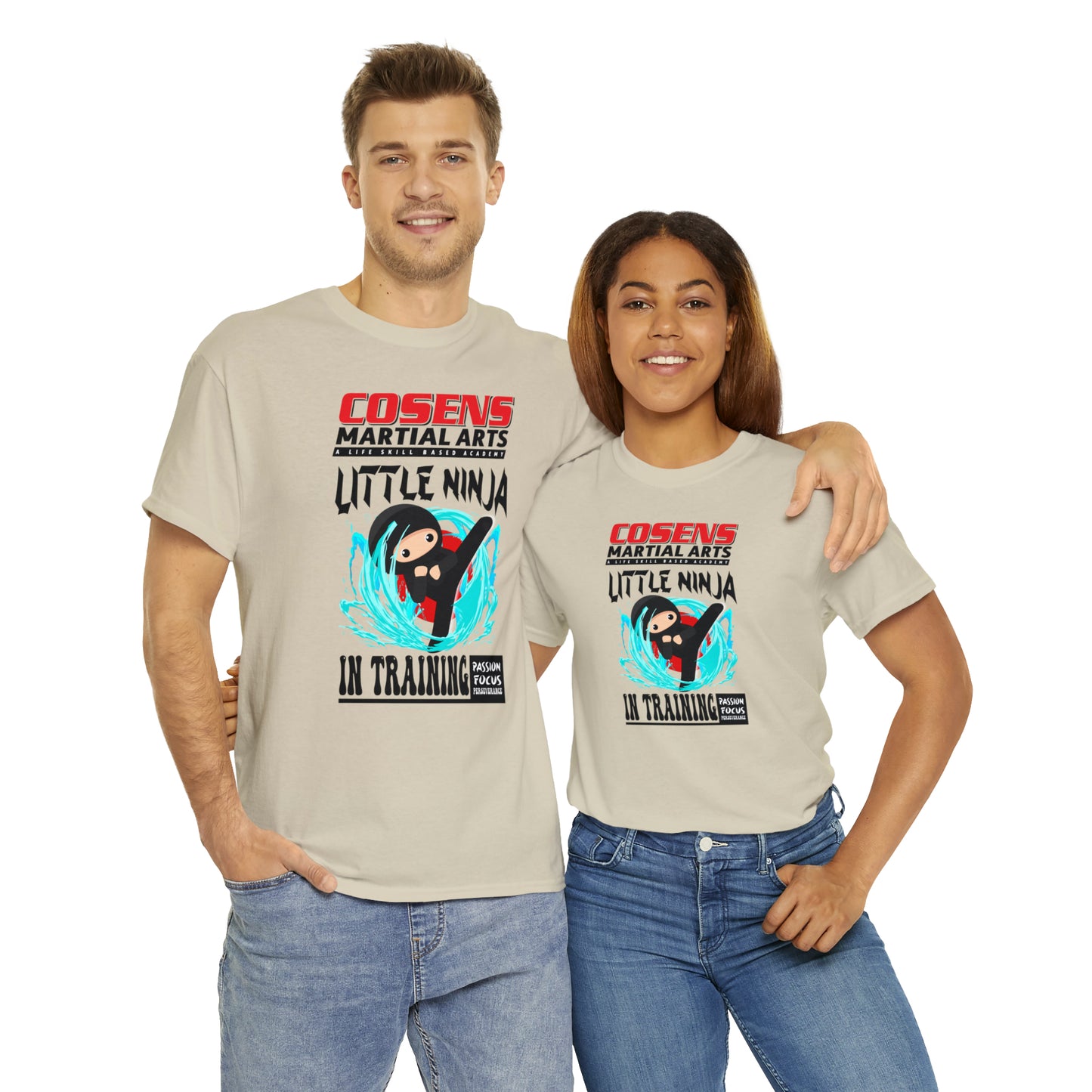 Adult "Little Ninja in Training" Cosens Martial Arts Unisex Heavy Cotton Tee Unisex Heavy Cotton Tee