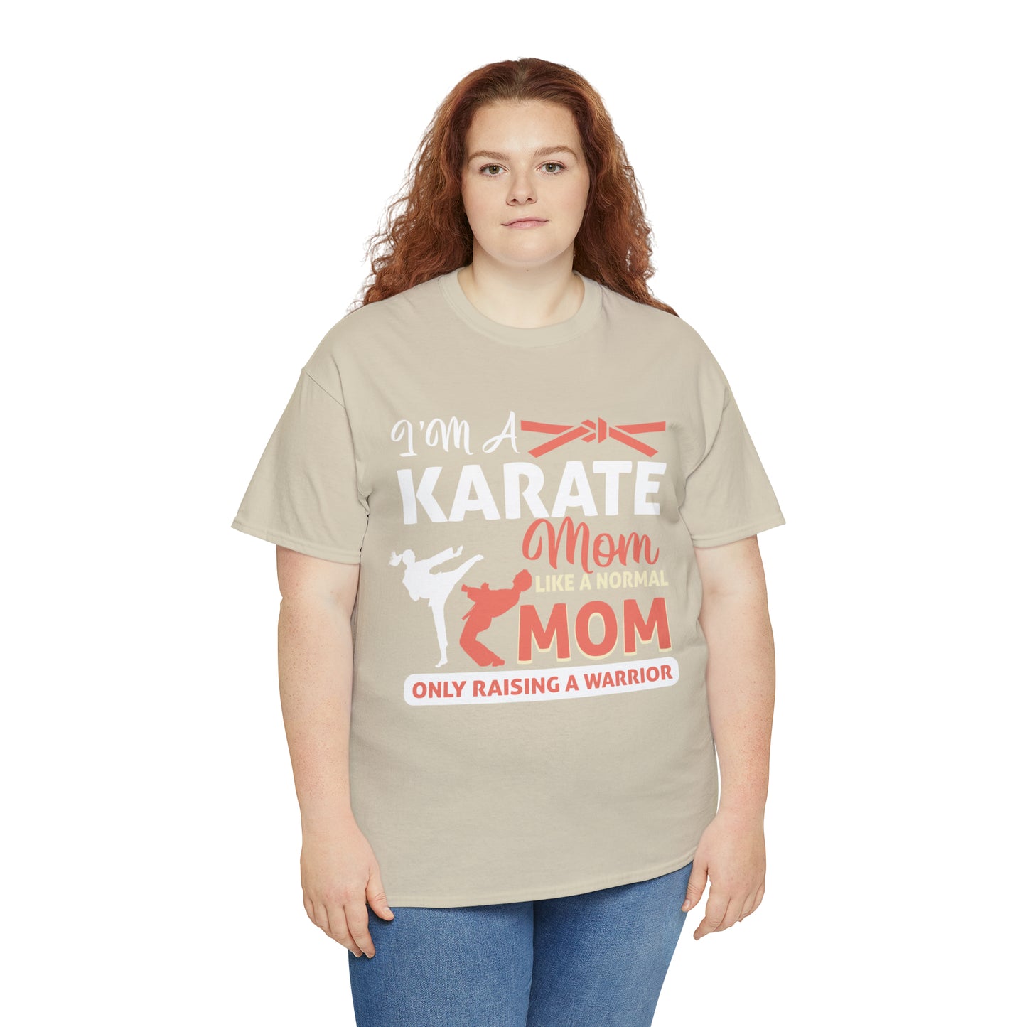 Karate Mom Raising a Warrior Heavy Cotton Tee