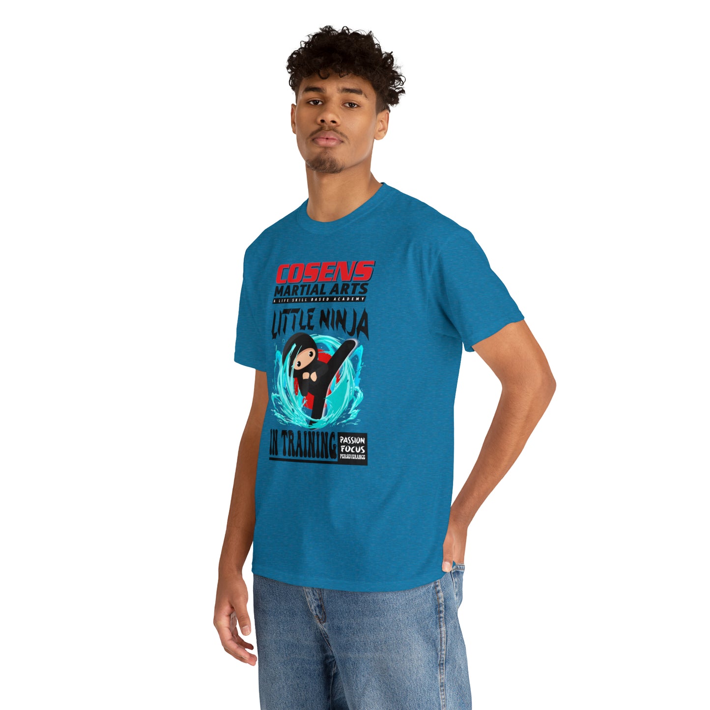 Adult "Little Ninja in Training" Cosens Martial Arts Unisex Heavy Cotton Tee Unisex Heavy Cotton Tee