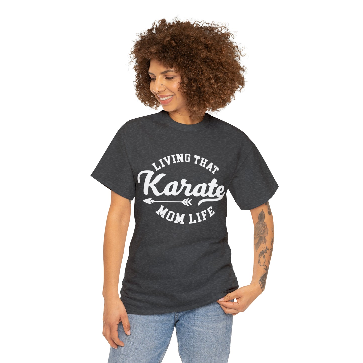 Karate Mom Life! Shirt For Mom, Heavy Cotton Tee