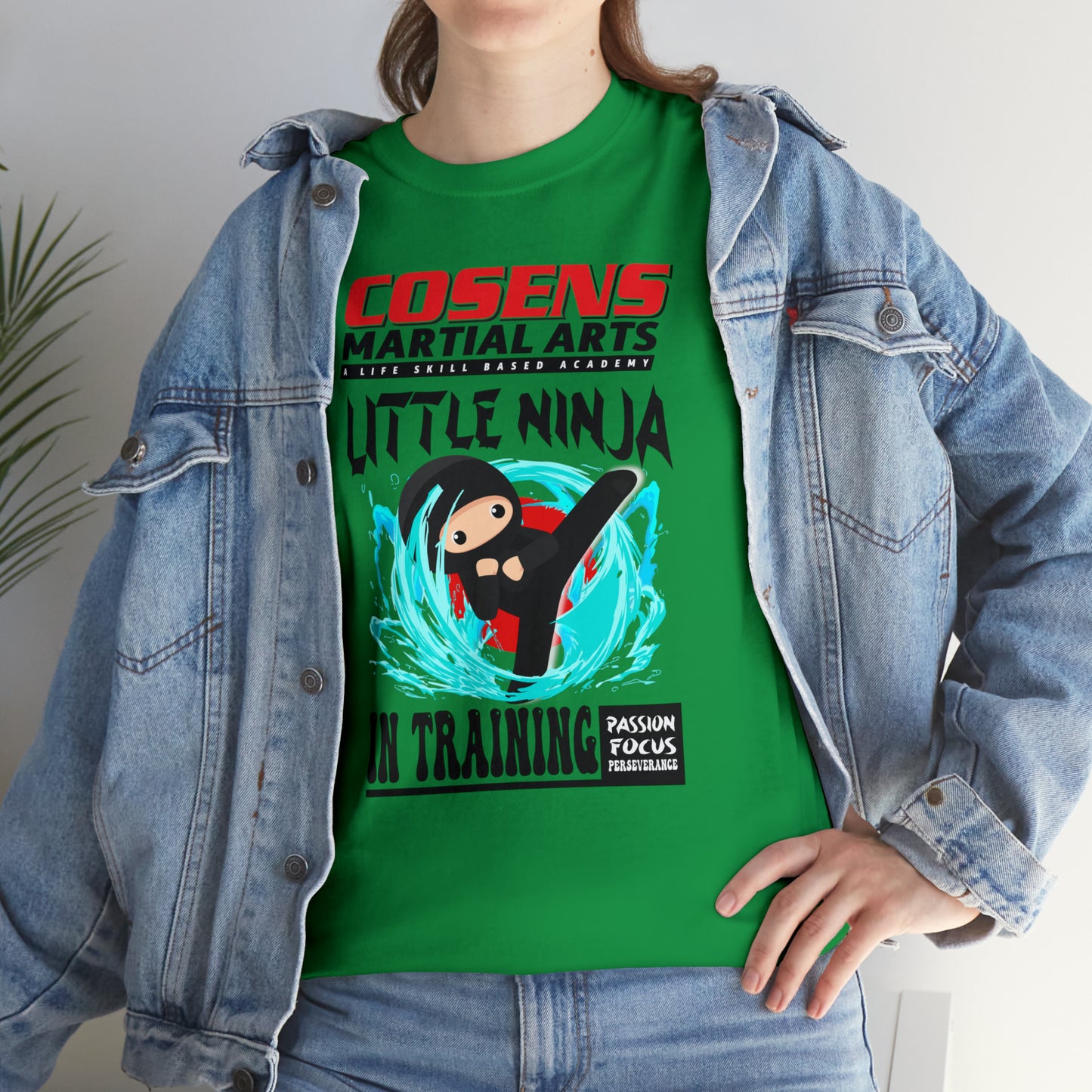 Adult "Little Ninja in Training" Cosens Martial Arts Unisex Heavy Cotton Tee Unisex Heavy Cotton Tee