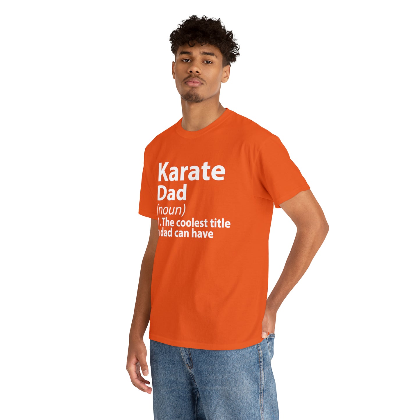 Karate Dad Noun Heavy Cotton Tee