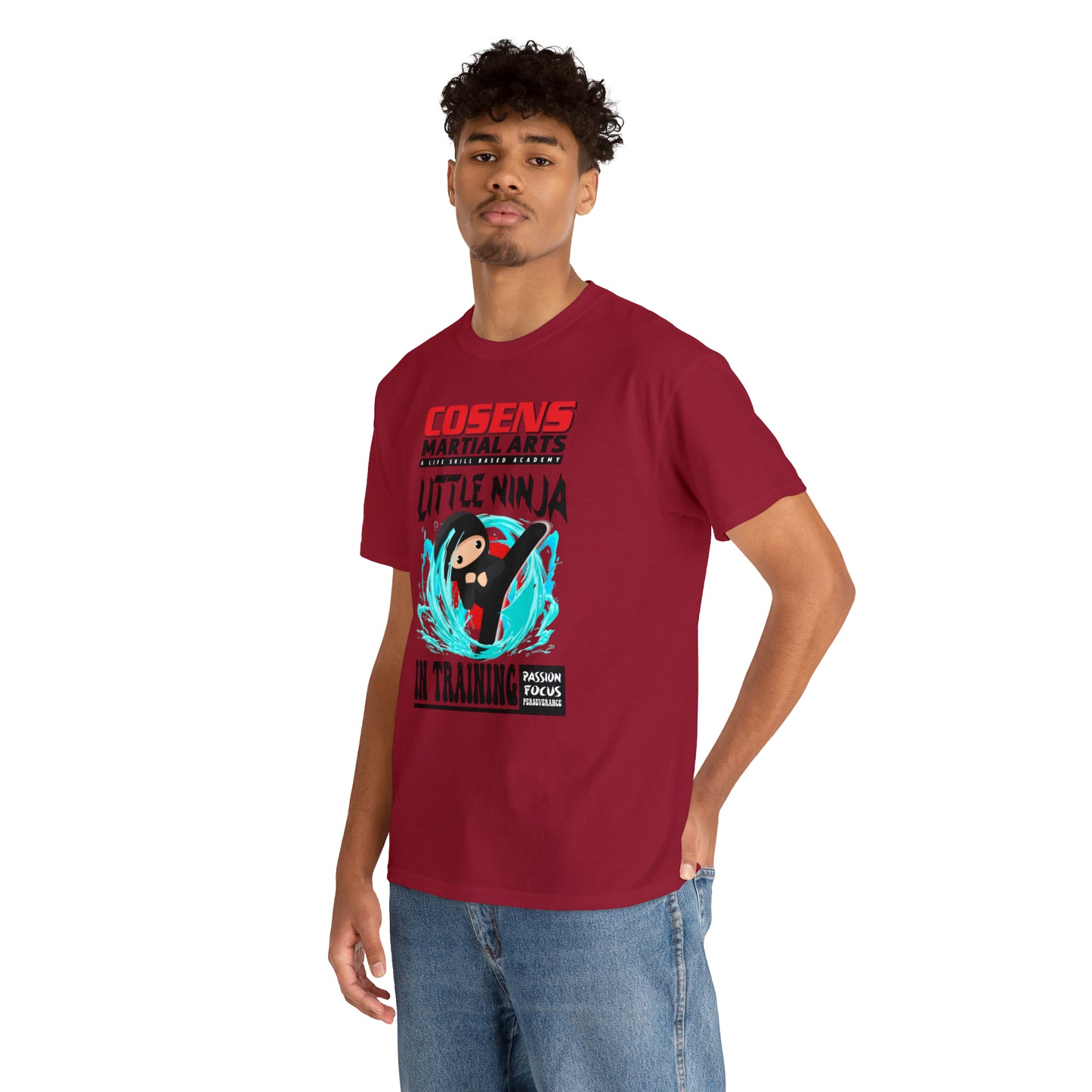 Adult "Little Ninja in Training" Cosens Martial Arts Unisex Heavy Cotton Tee Unisex Heavy Cotton Tee
