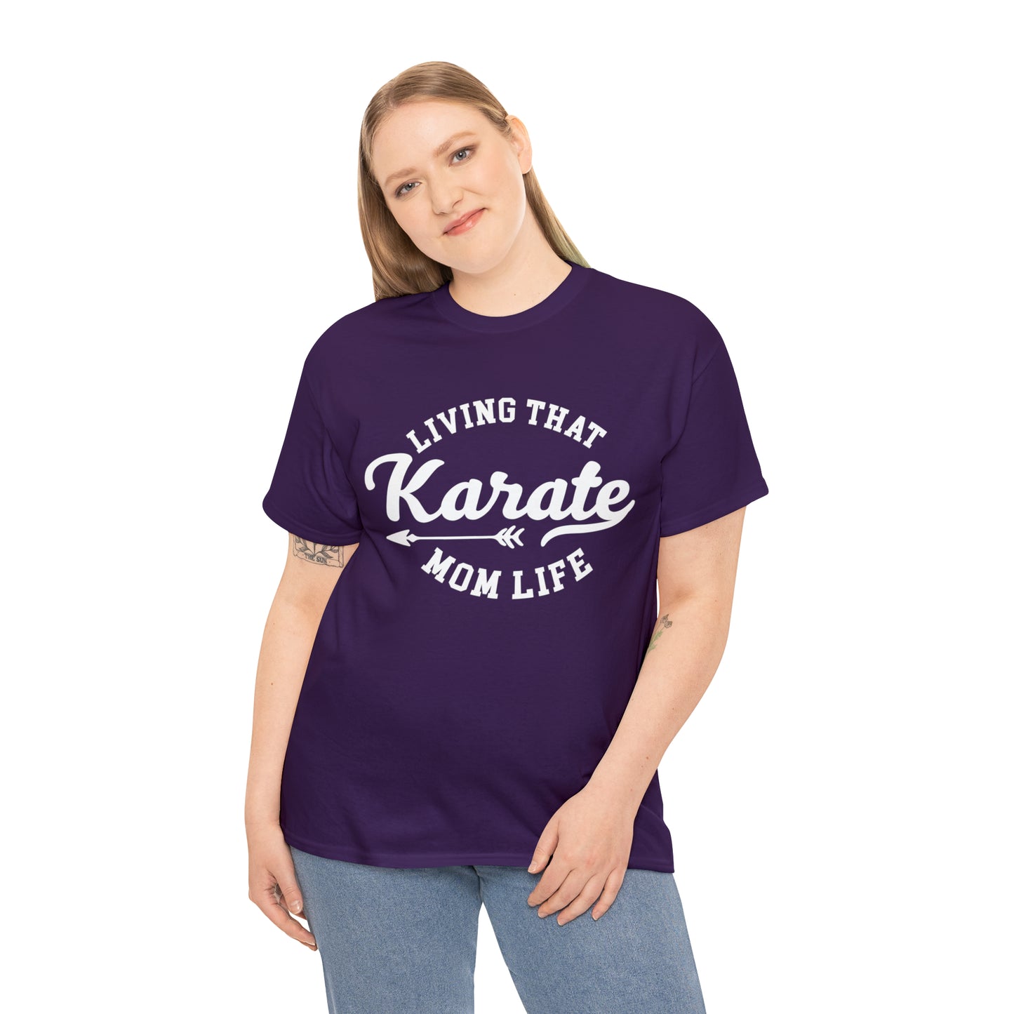 Karate Mom Life! Shirt For Mom, Heavy Cotton Tee
