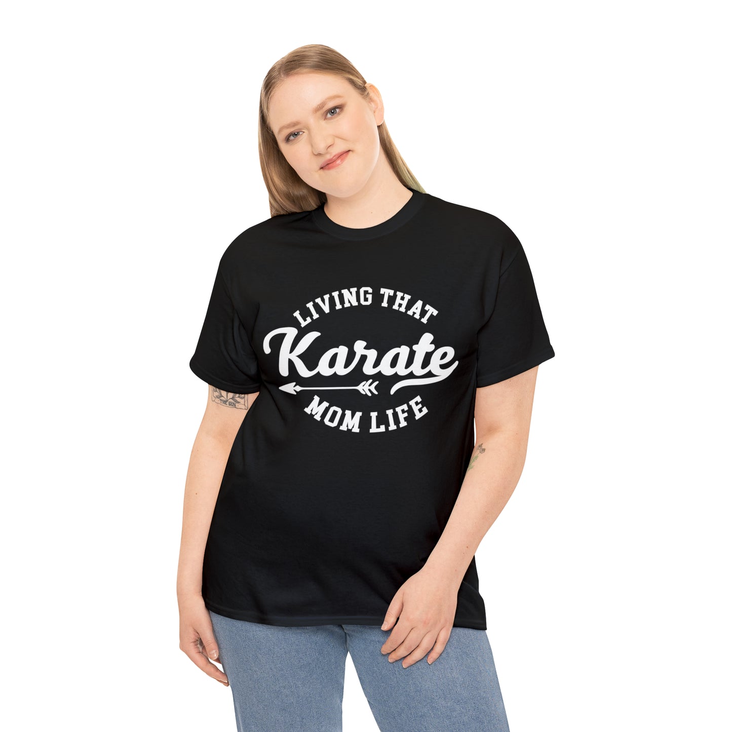 Karate Mom Life! Shirt For Mom, Heavy Cotton Tee