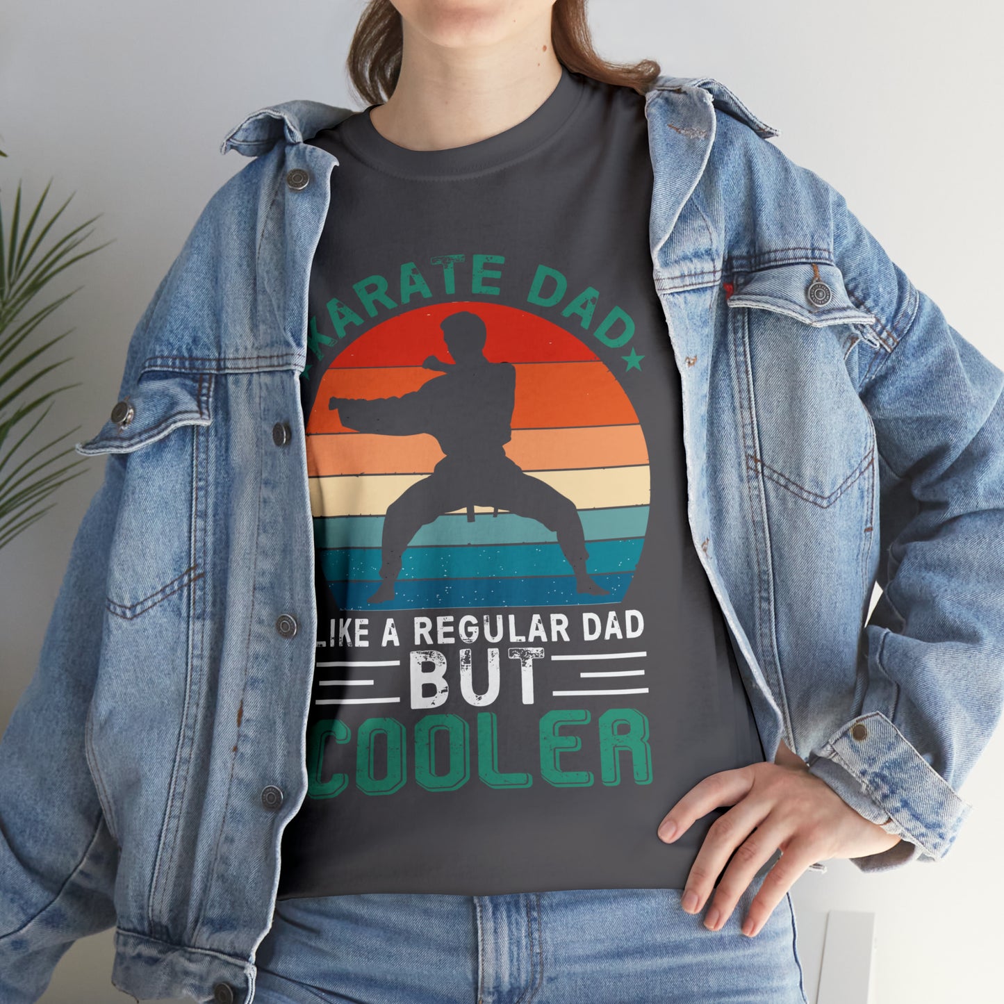 Cool Karate Dad Heavy Cotton Tee