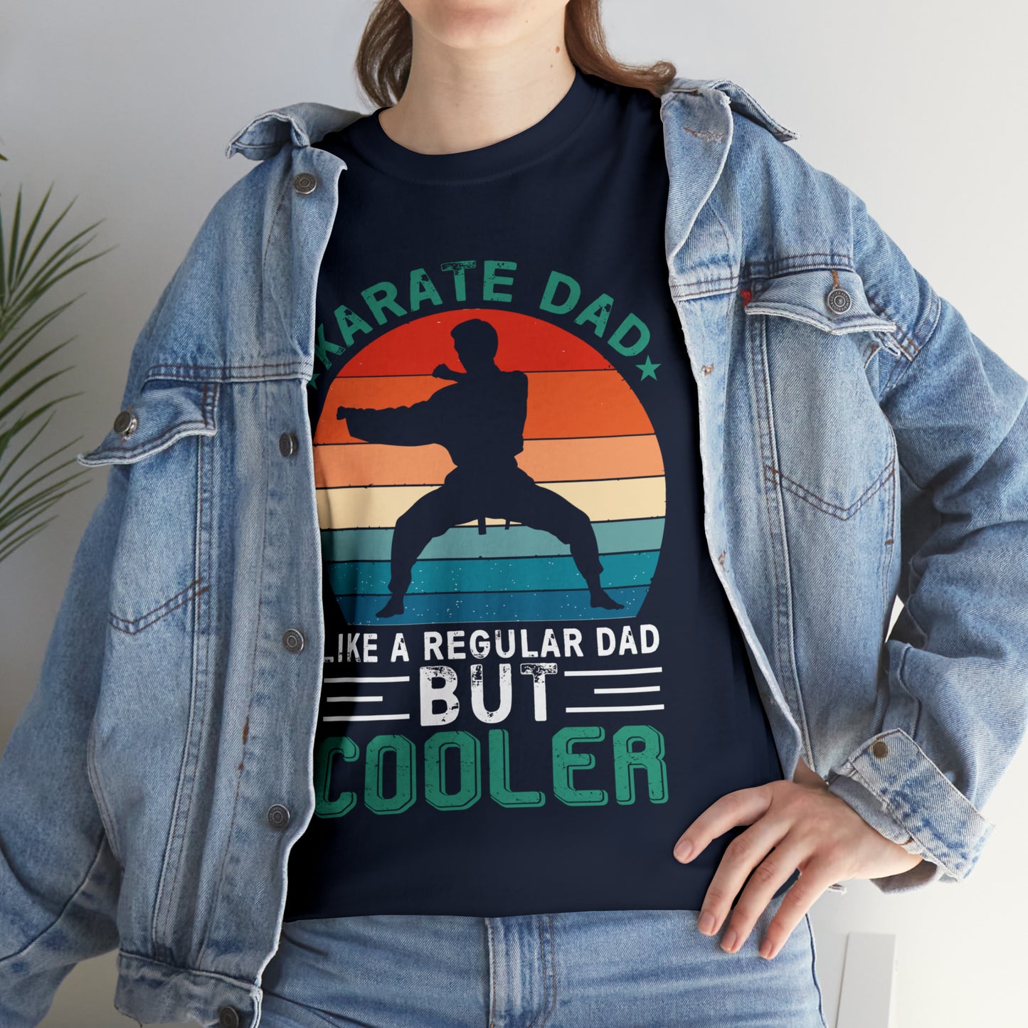 Cool Karate Dad Heavy Cotton Tee