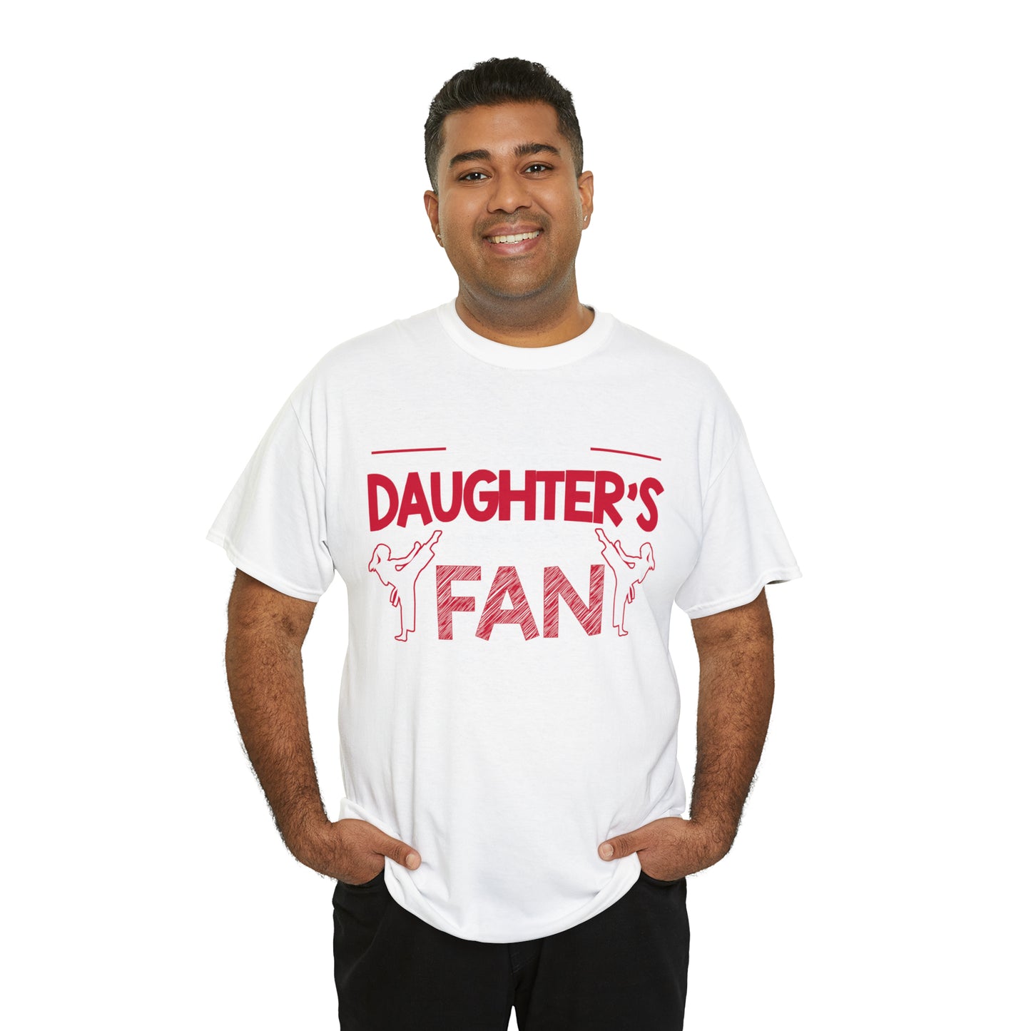My Daughter's Greatest Fan! Shirt For Mom or Dad Heavy Cotton Tee