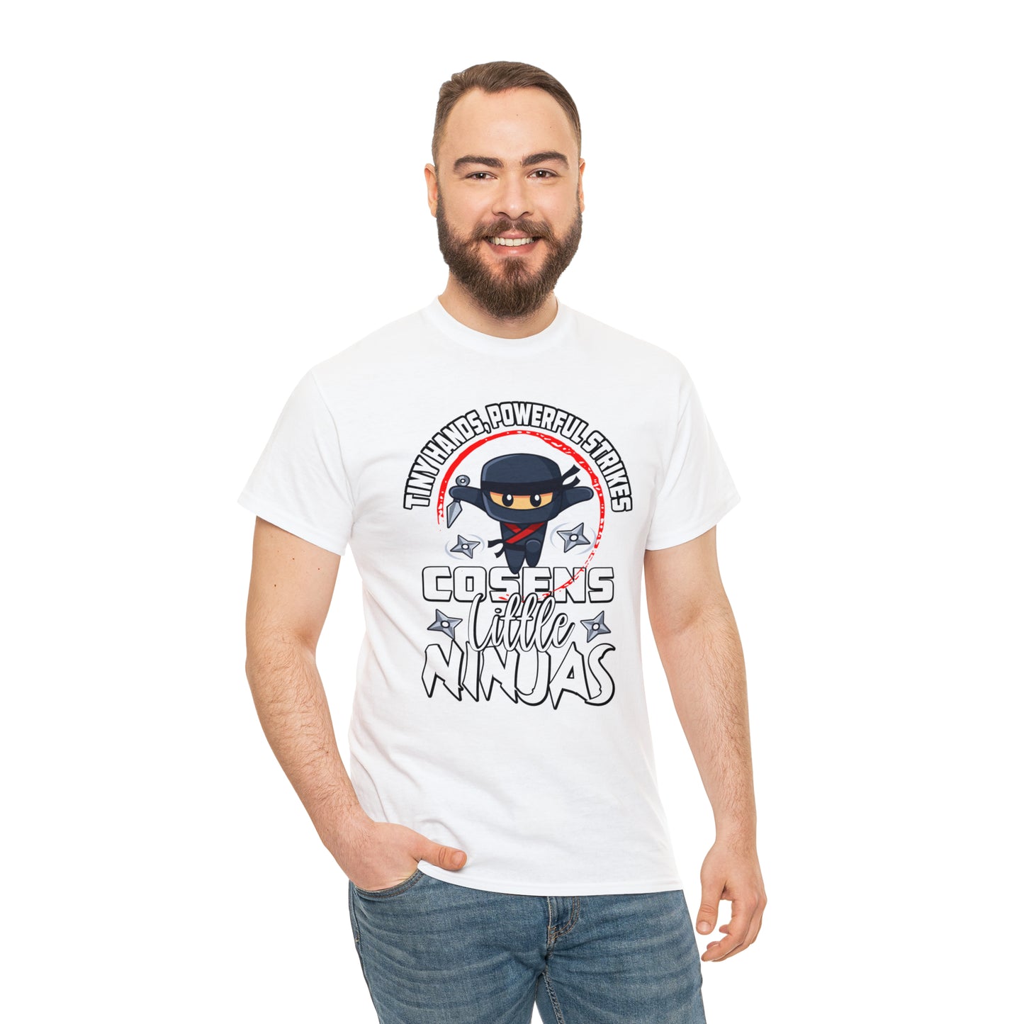 Adult "Little Ninjas" Cosens Martial Arts Unisex Heavy Cotton Tee Unisex Heavy Cotton Tee