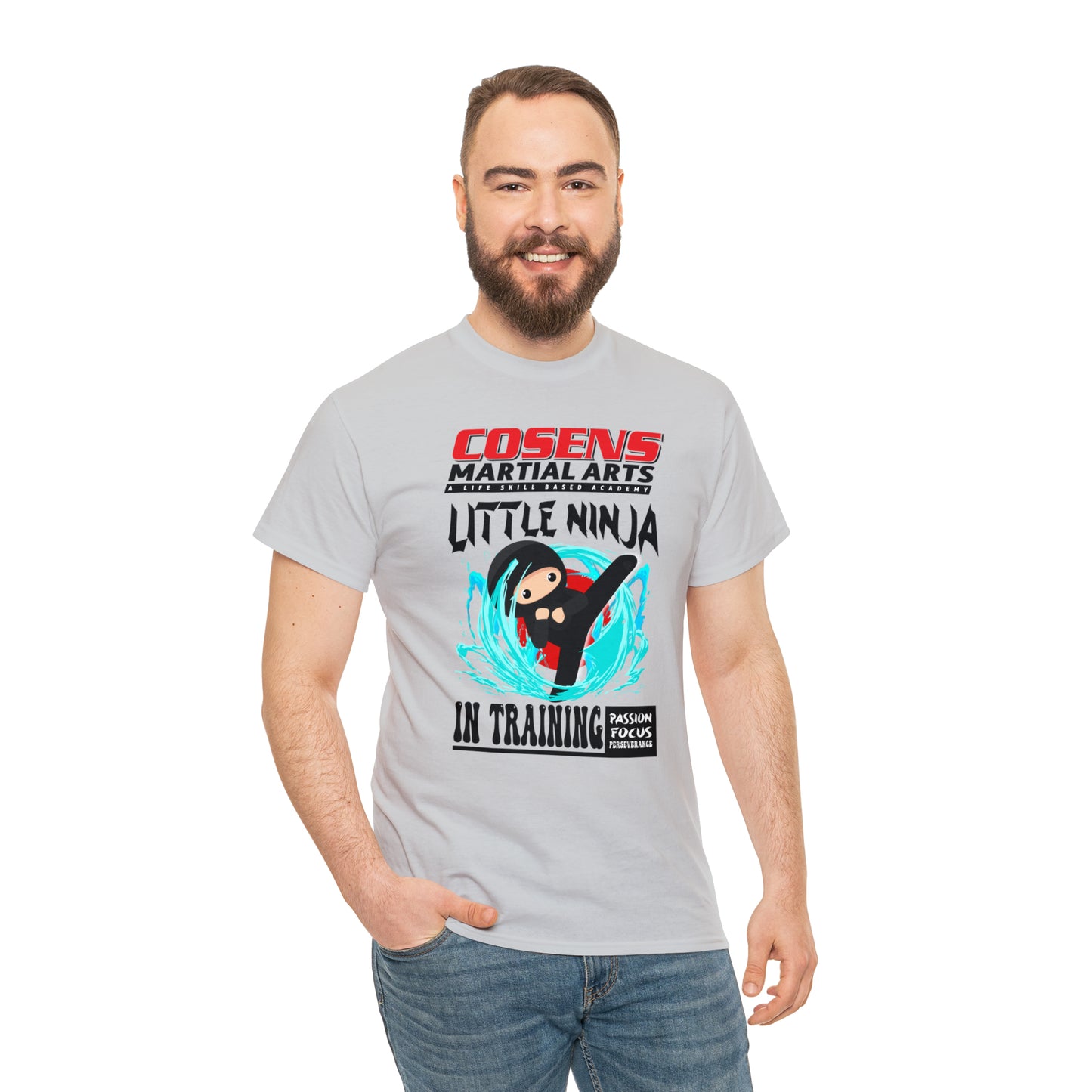 Adult "Little Ninja in Training" Cosens Martial Arts Unisex Heavy Cotton Tee Unisex Heavy Cotton Tee