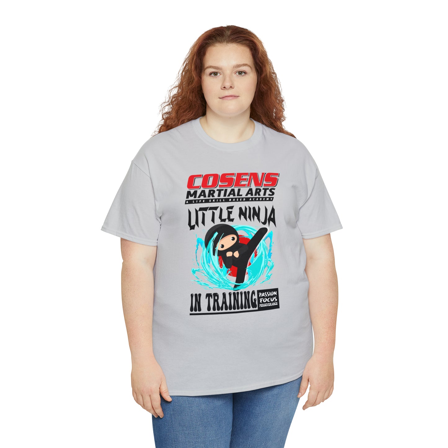 Adult "Little Ninja in Training" Cosens Martial Arts Unisex Heavy Cotton Tee Unisex Heavy Cotton Tee