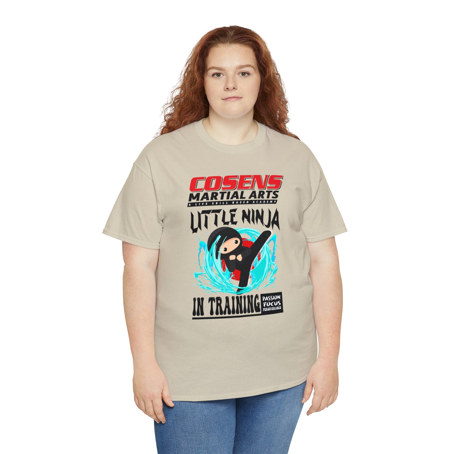 Adult "Little Ninja in Training" Cosens Martial Arts Unisex Heavy Cotton Tee Unisex Heavy Cotton Tee