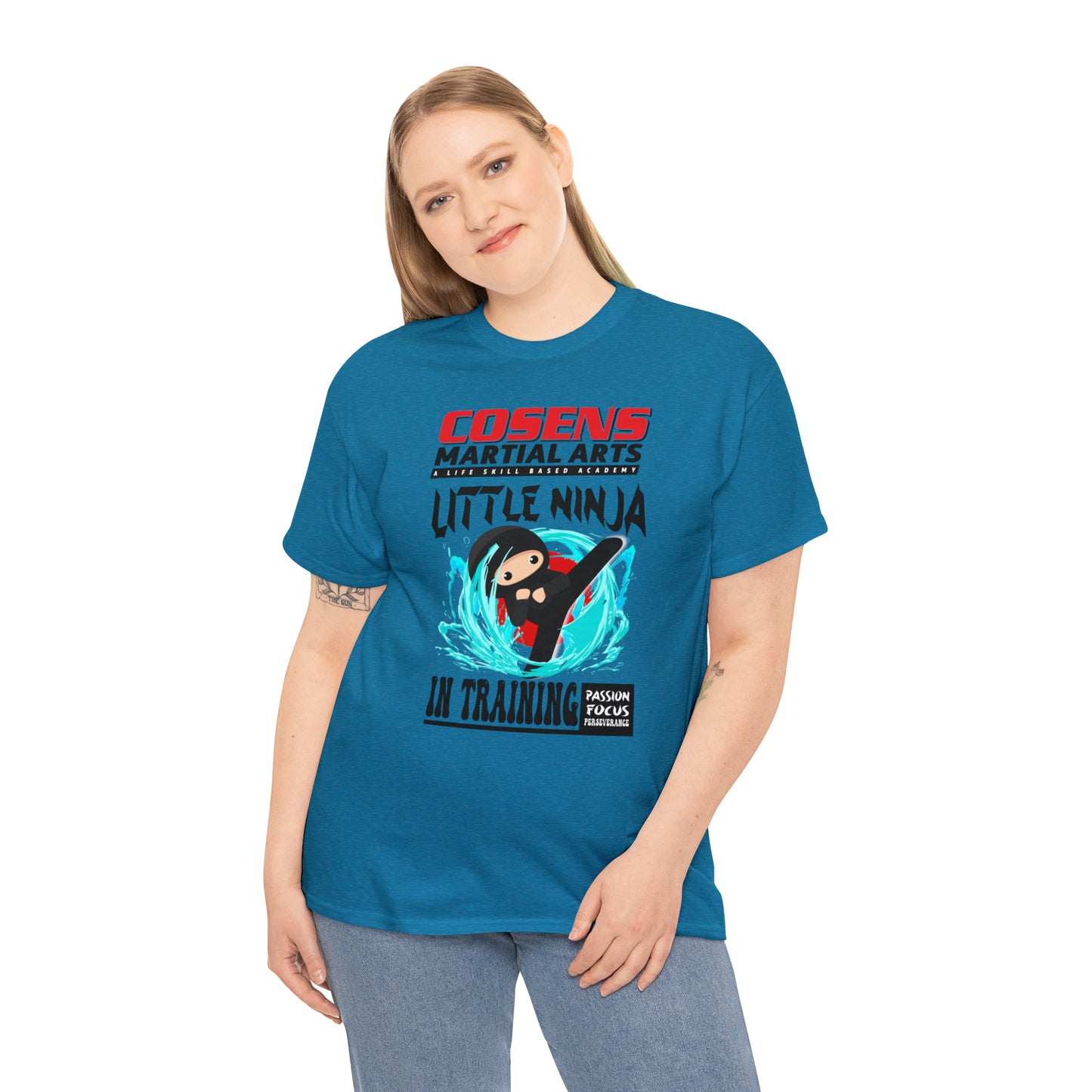 Adult "Little Ninja in Training" Cosens Martial Arts Unisex Heavy Cotton Tee Unisex Heavy Cotton Tee