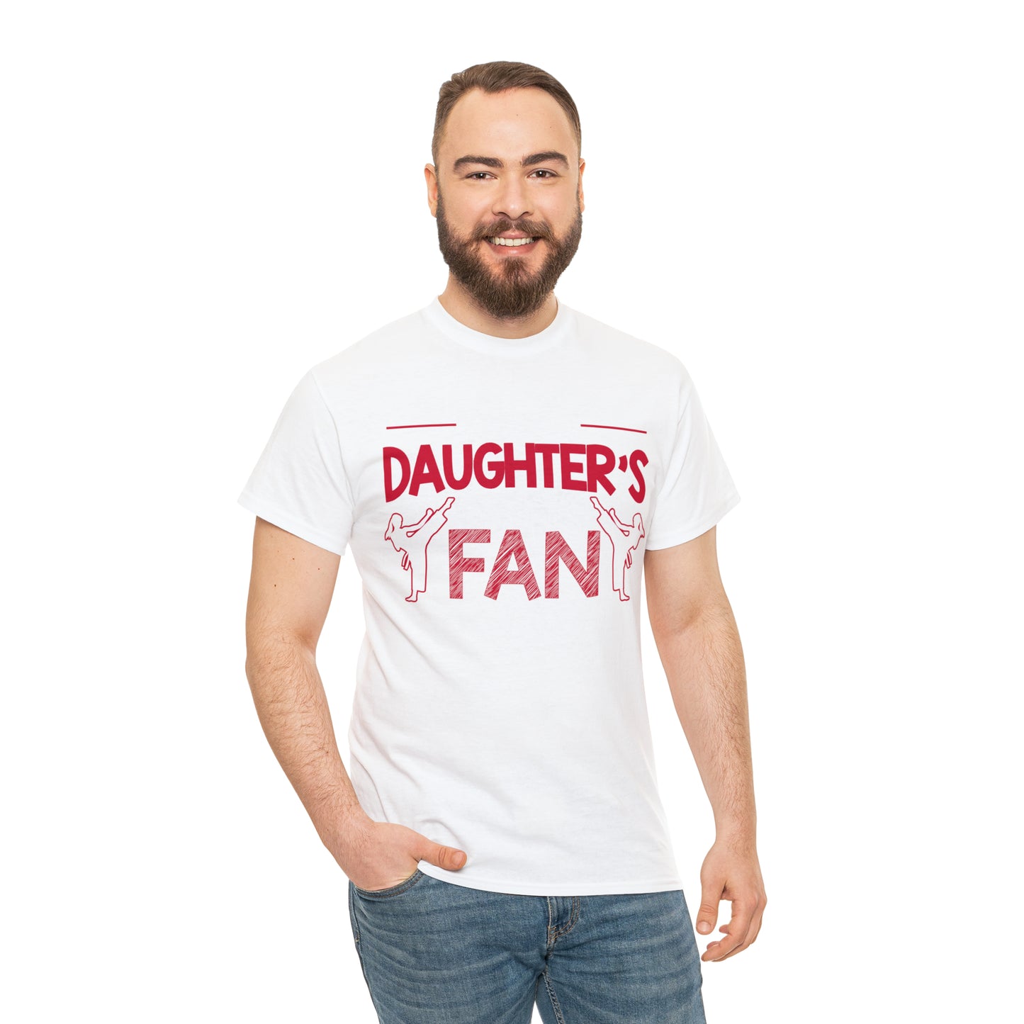 My Daughter's Greatest Fan! Shirt For Mom or Dad Heavy Cotton Tee