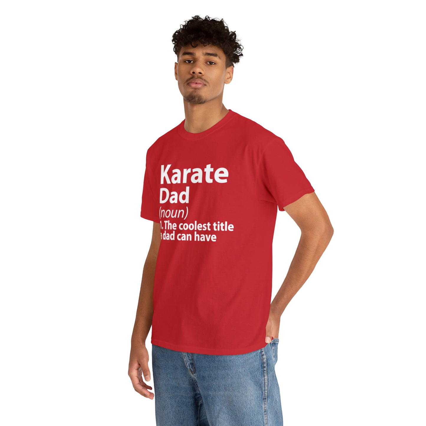 Karate Dad Noun Heavy Cotton Tee