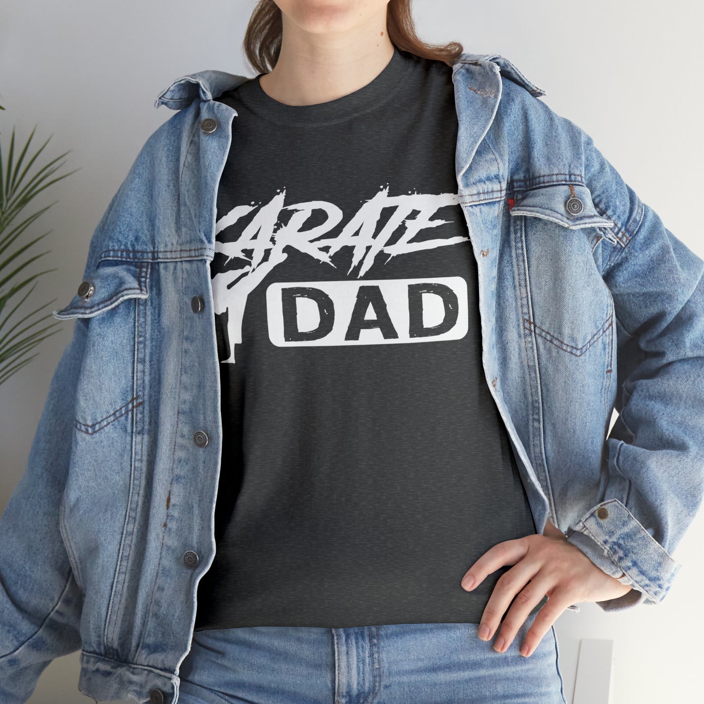 Karate Dad Kicking New Heavy Cotton Tee