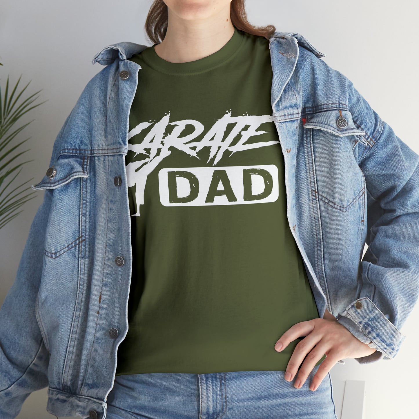 Karate Dad Kicking New Heavy Cotton Tee