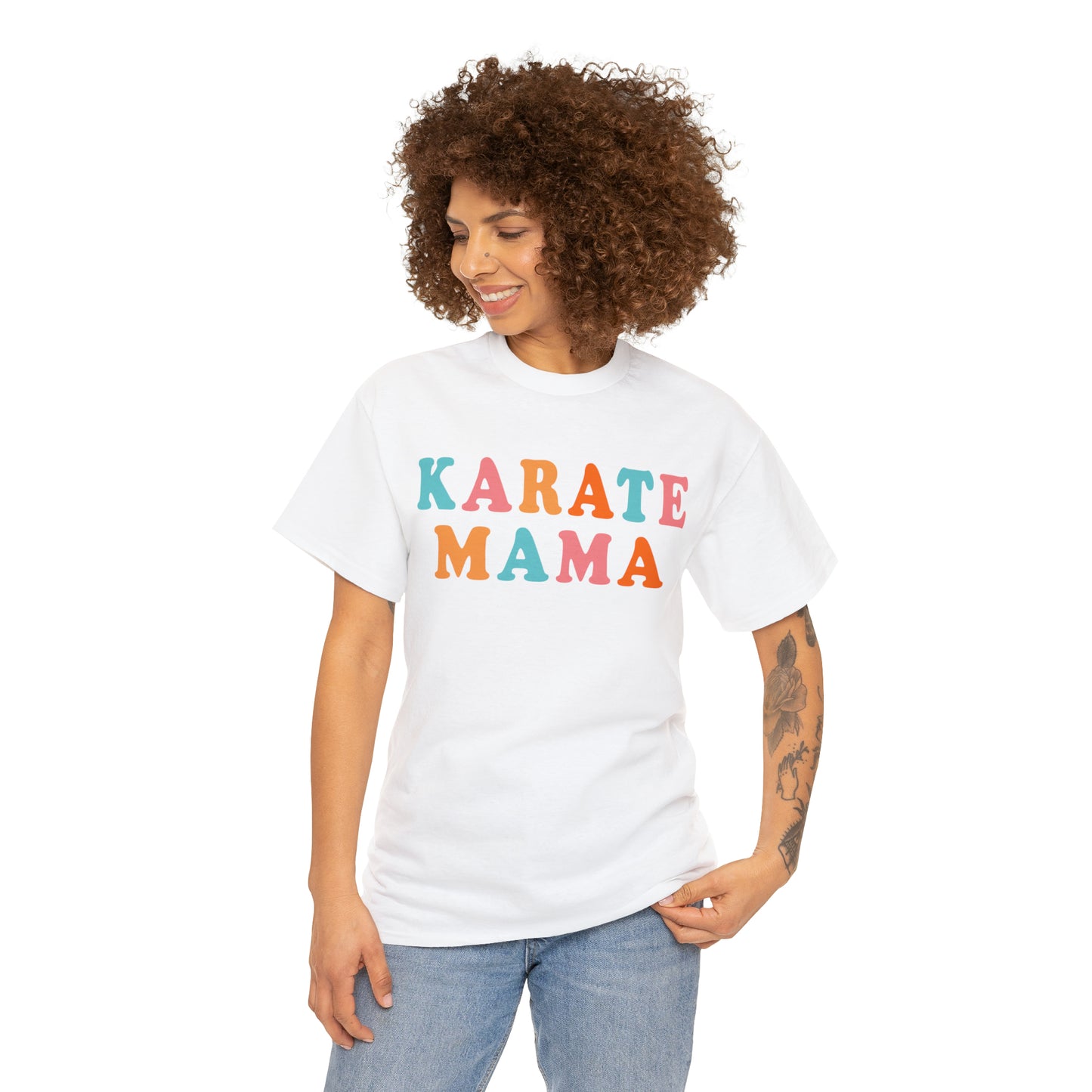 Karate Mama, Shirt For Mom, Heavy Cotton Tee