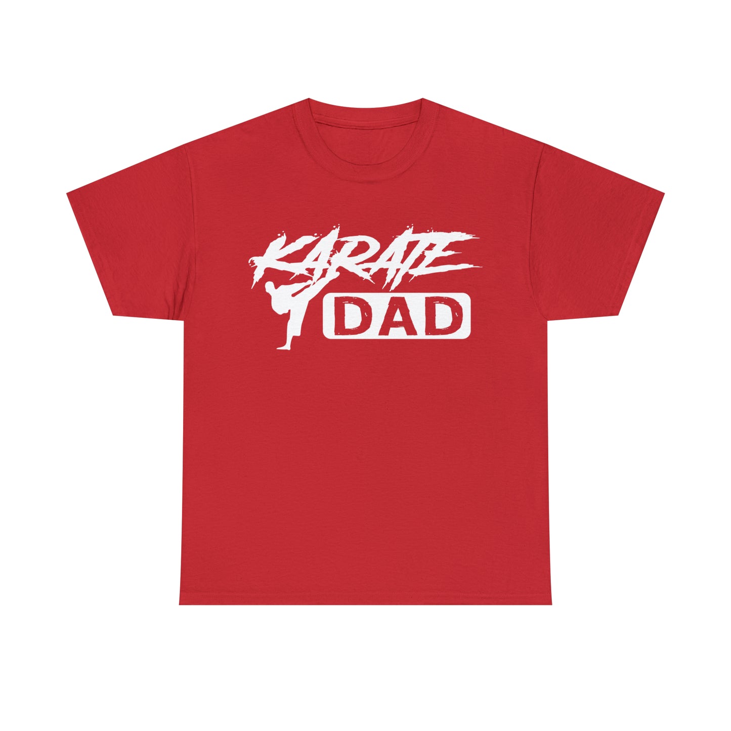 Karate Dad Kicking New Heavy Cotton Tee