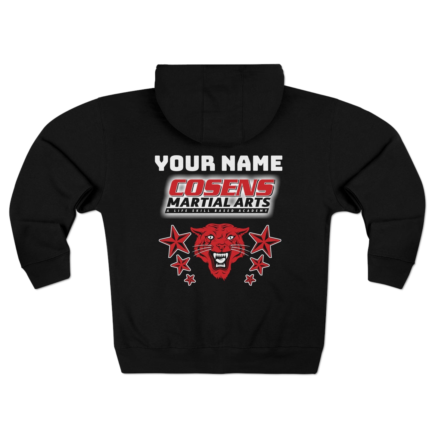 Adult Customized Premium Unisex Full Zip Hoodie (Name on Back)
