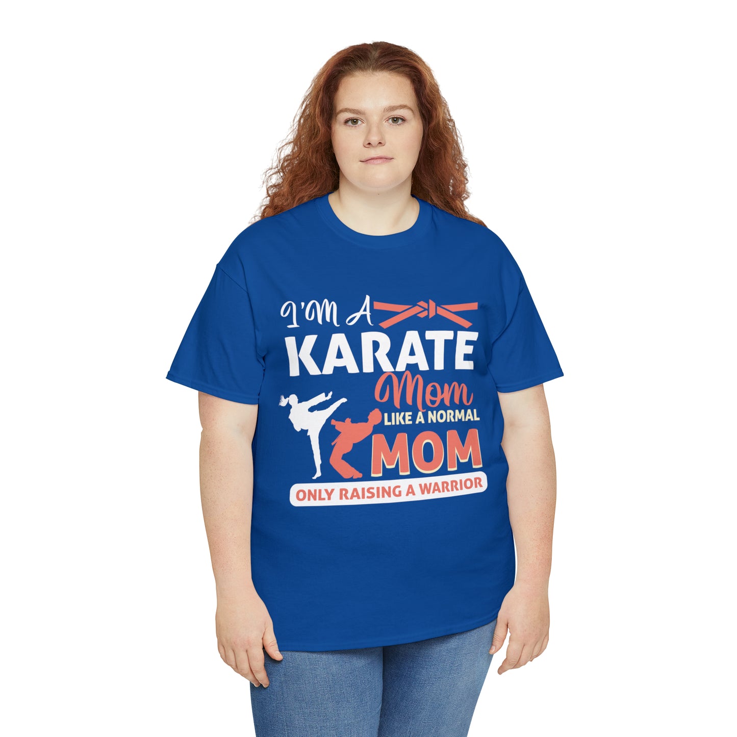 Karate Mom Raising a Warrior Heavy Cotton Tee