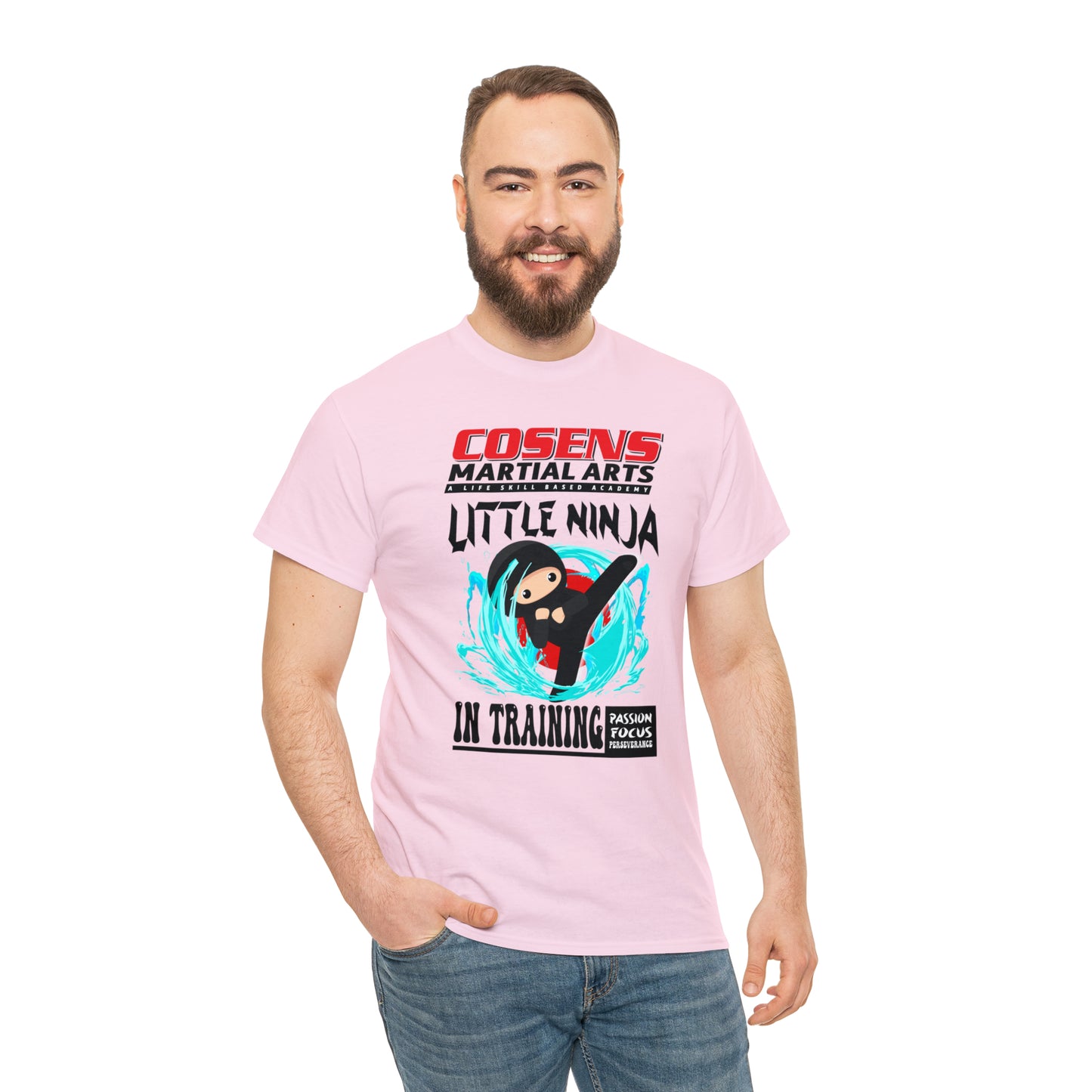 Adult "Little Ninja in Training" Cosens Martial Arts Unisex Heavy Cotton Tee Unisex Heavy Cotton Tee