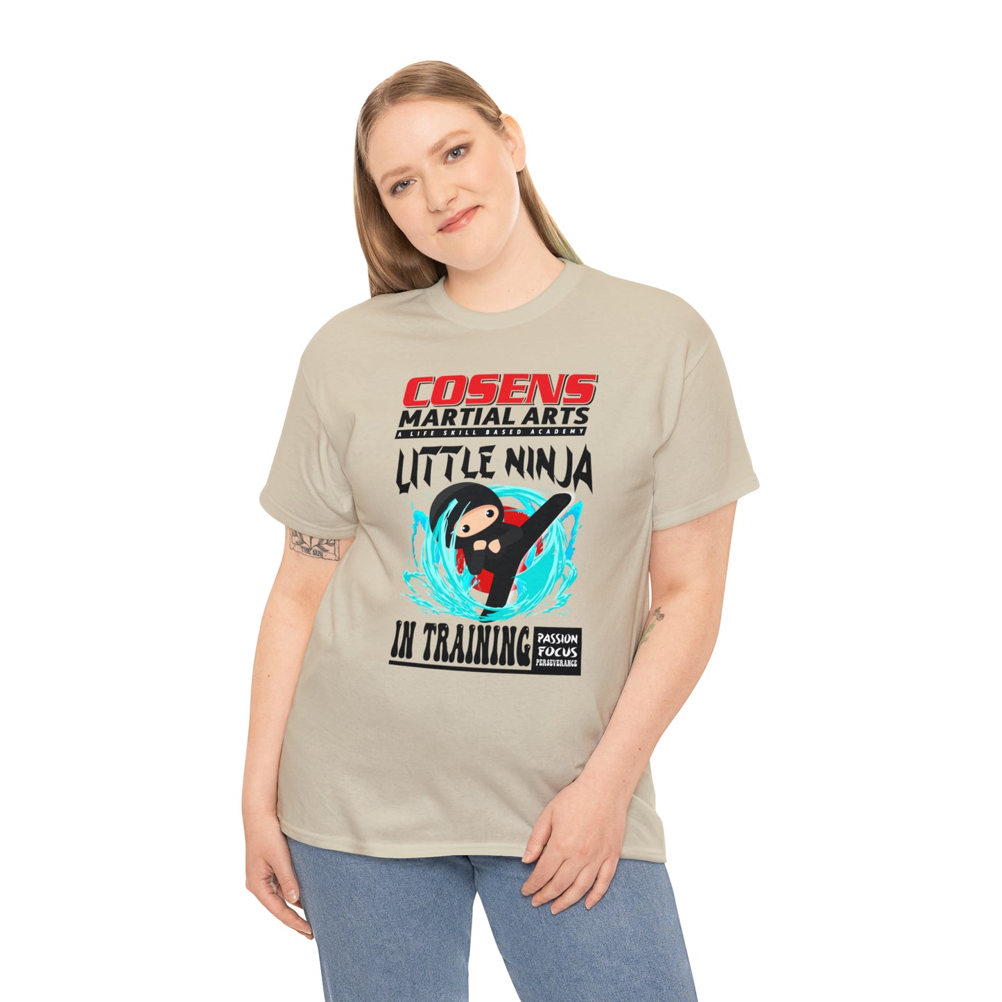Adult "Little Ninja in Training" Cosens Martial Arts Unisex Heavy Cotton Tee Unisex Heavy Cotton Tee