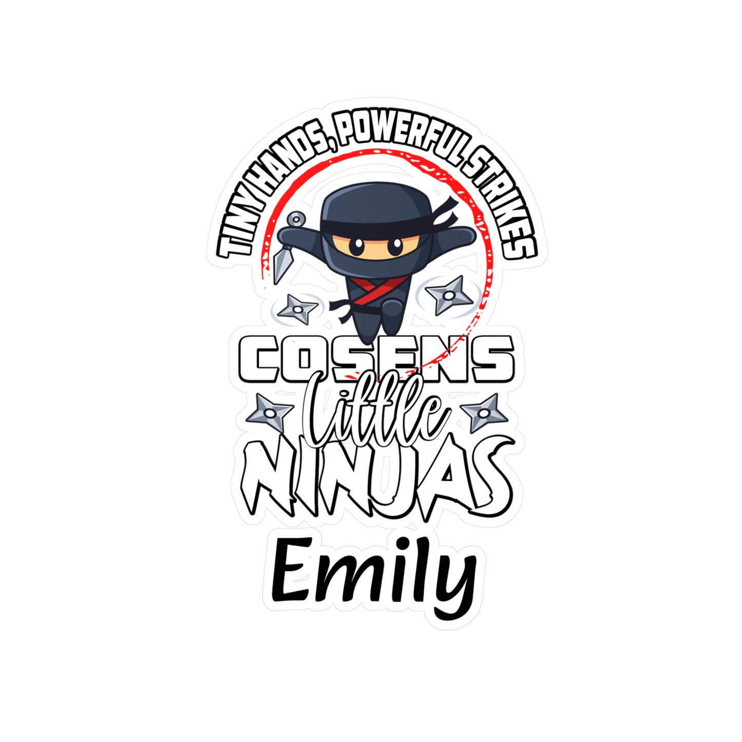Customized Vinyl Decals - Little Ninjas!