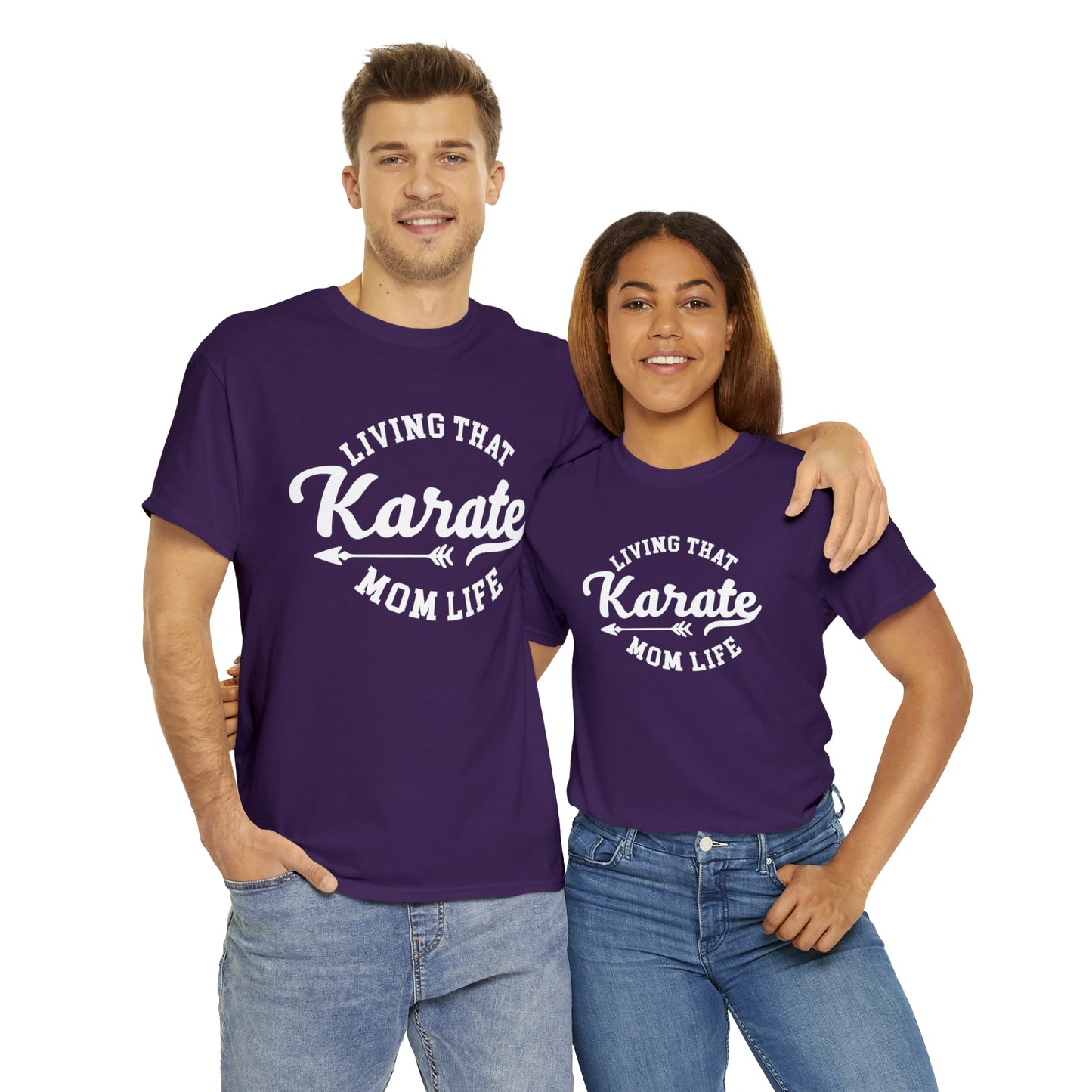 Karate Mom Life! Shirt For Mom, Heavy Cotton Tee