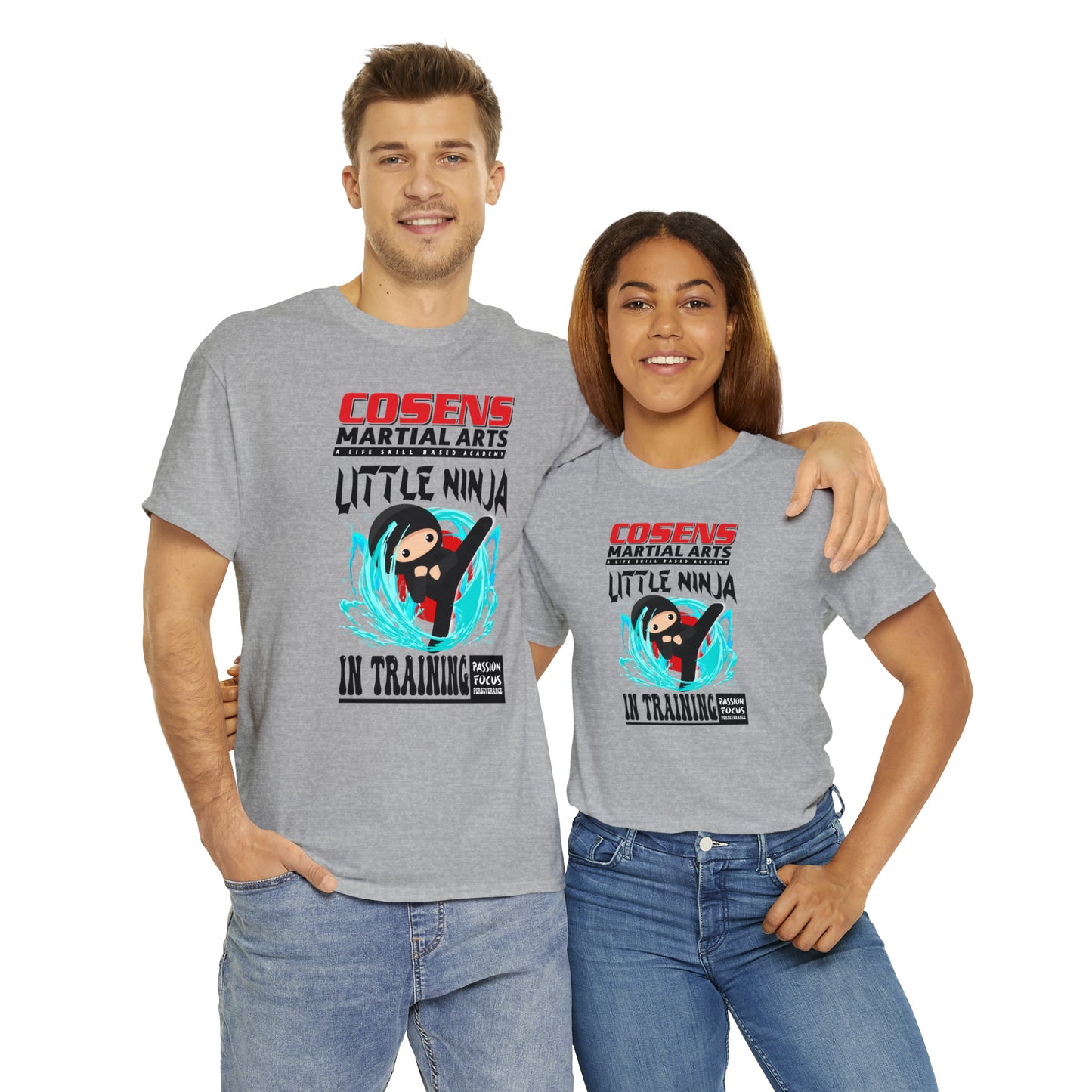 Adult "Little Ninja in Training" Cosens Martial Arts Unisex Heavy Cotton Tee Unisex Heavy Cotton Tee