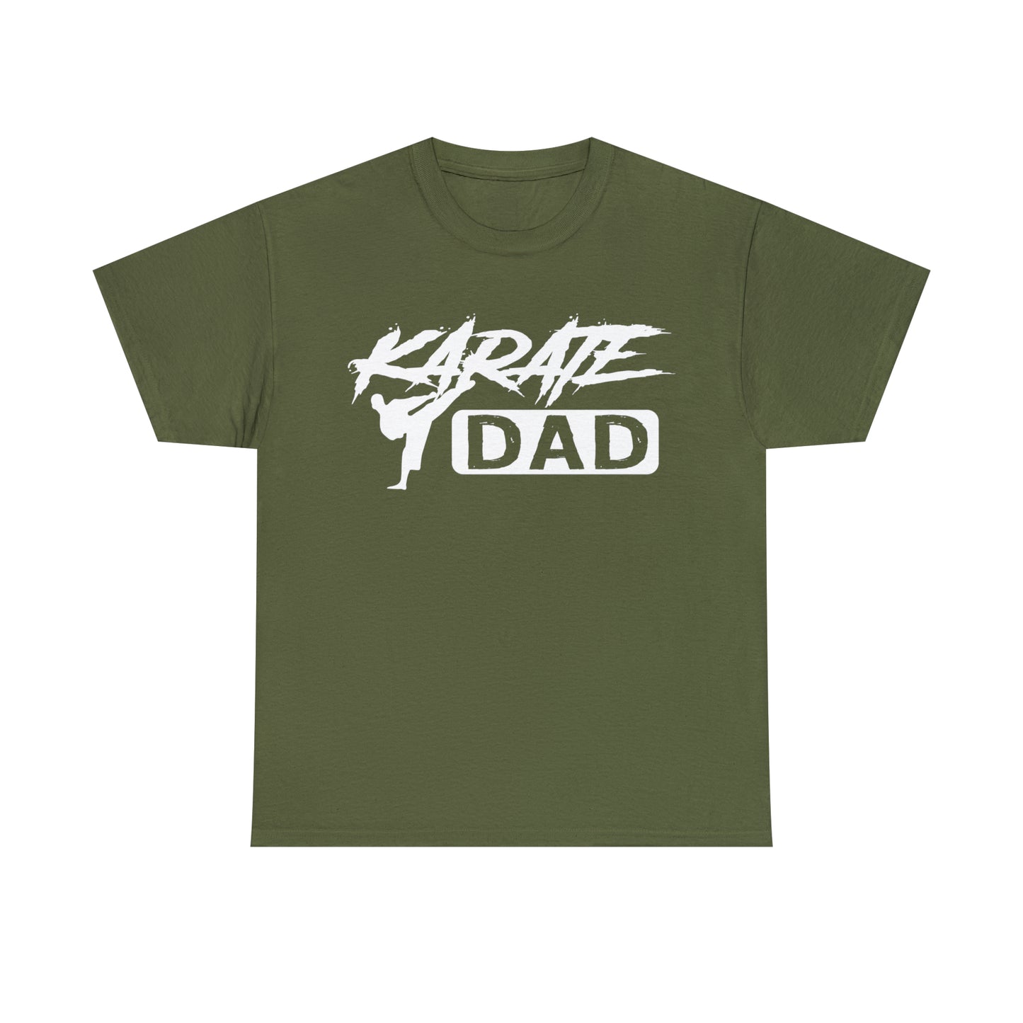 Karate Dad Kicking New Heavy Cotton Tee