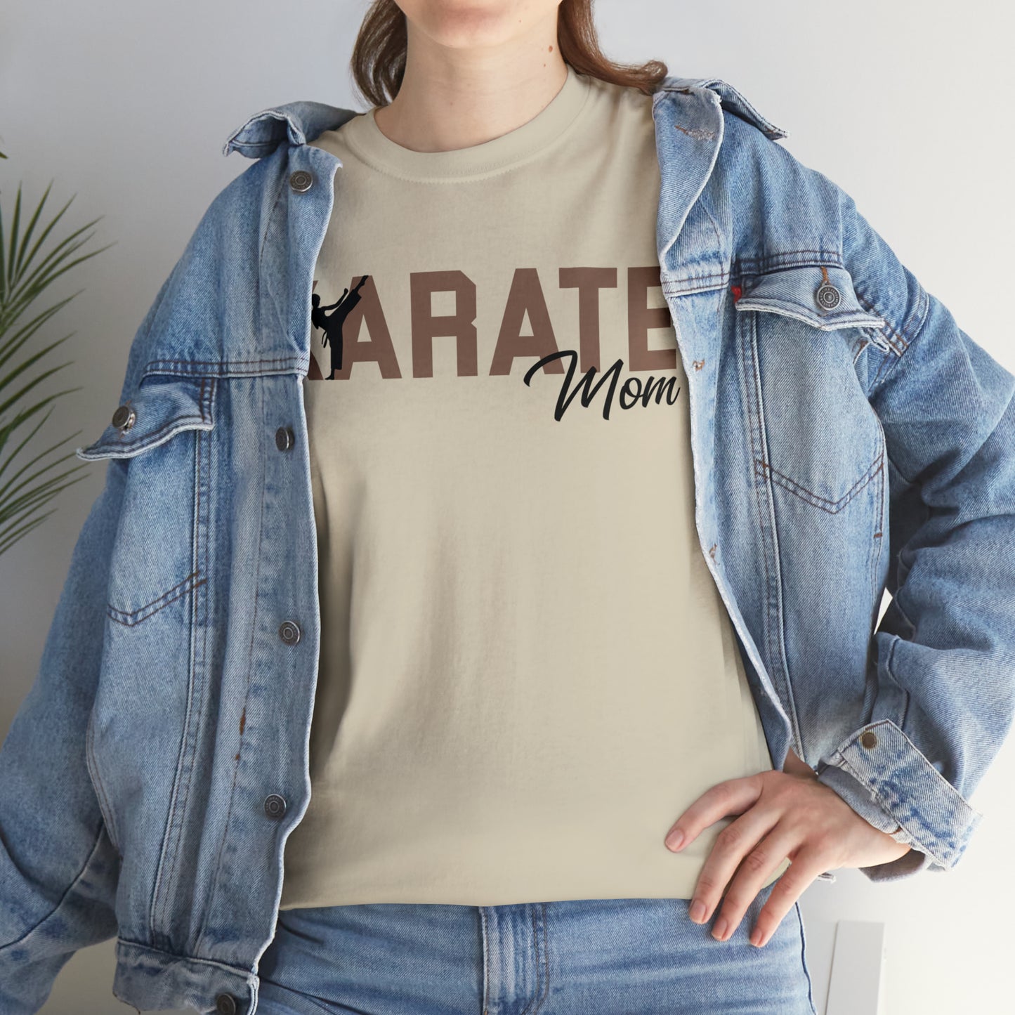 Karate Mom! Shirt For Mom Heavy Cotton Tee