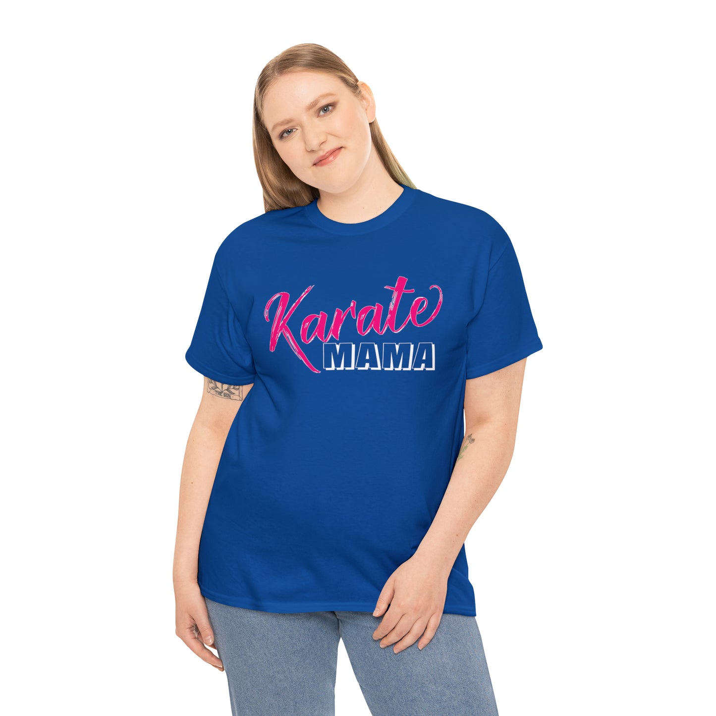 Karate Mama, Shirts For Mom, Heavy Cotton T-Shirt