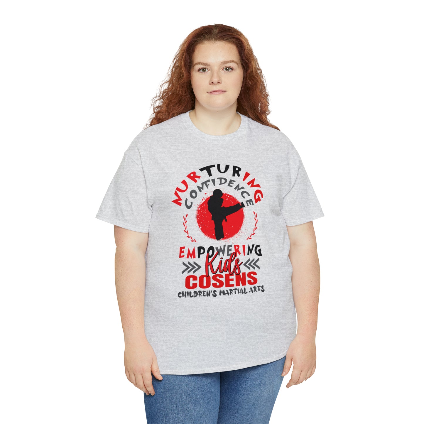 Adult "Nurturing Confidence" Cosens Martial Arts Unisex Heavy Cotton Tee Unisex Heavy Cotton Tee