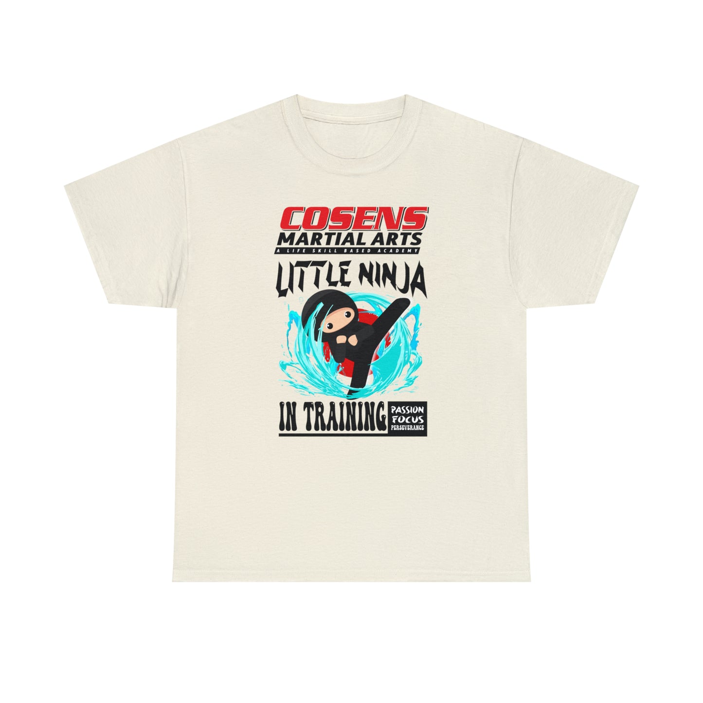 Adult "Little Ninja in Training" Cosens Martial Arts Unisex Heavy Cotton Tee Unisex Heavy Cotton Tee